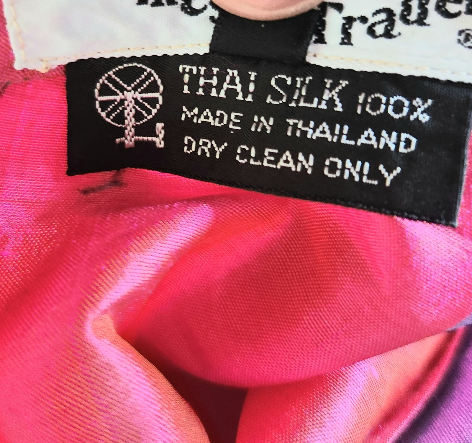 Vintage Jim Thompson Siamese Trader Thai Silk Belted Madras Kaftan Dress M 60s