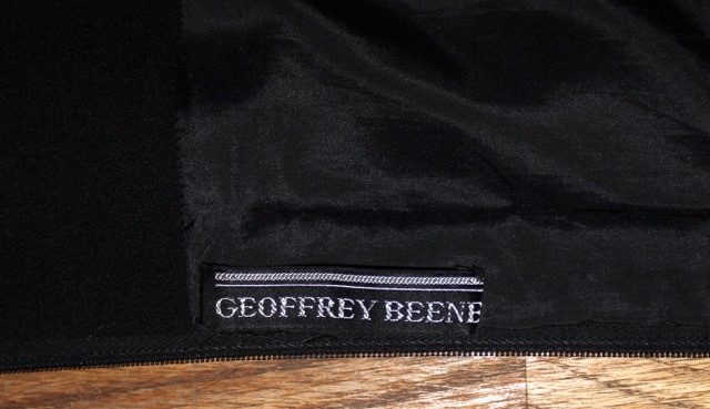 Geoffrey Beene mod wool little black dress