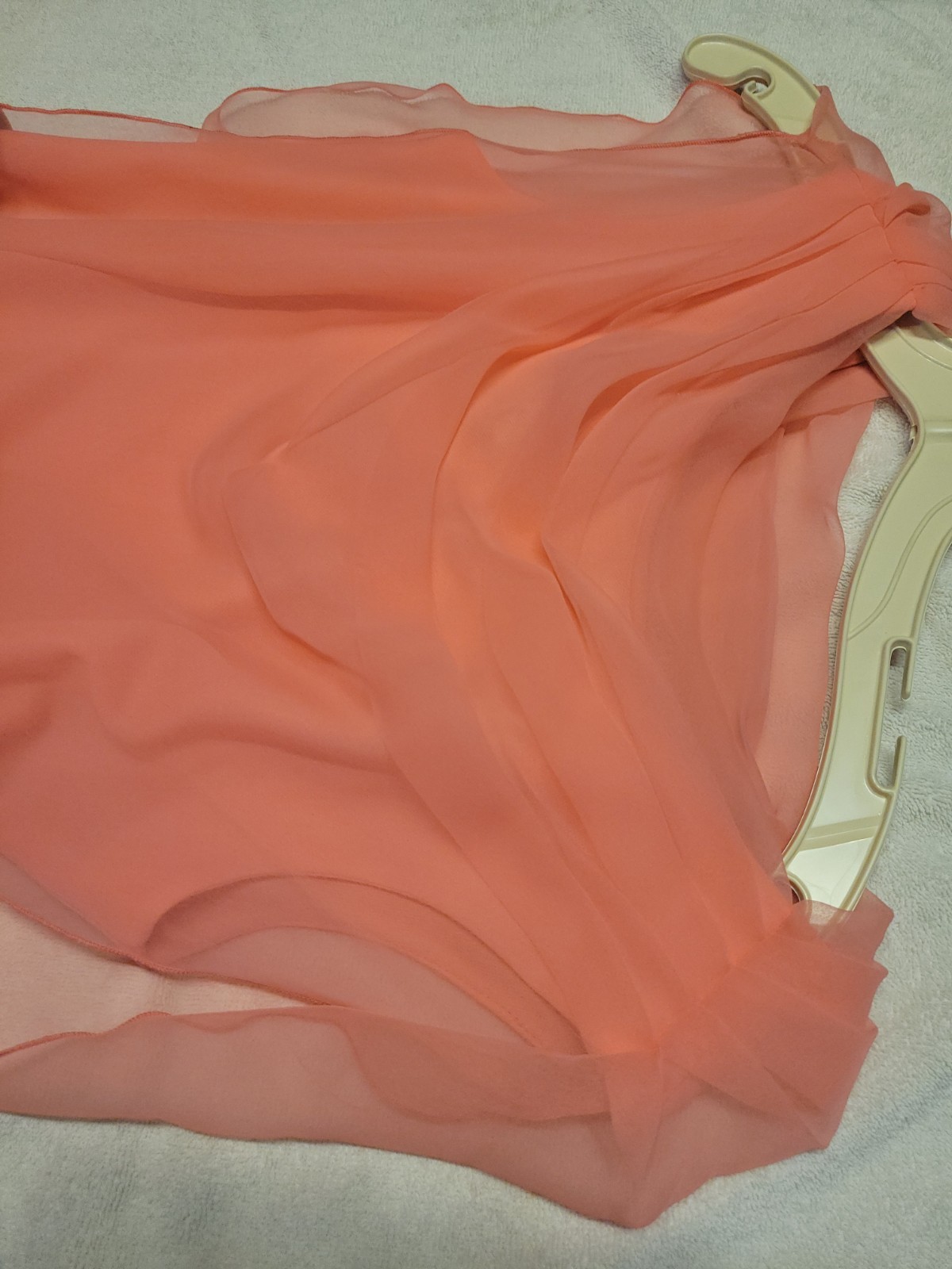 Vintage 60s/70s Coral Pink Sleeveless Maxi Dress