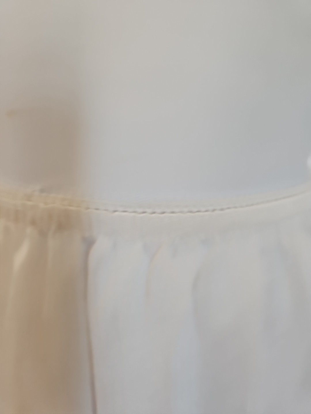 FORTUNE White Vintage Half Slip Size Small Lace Trim 100% Polyester