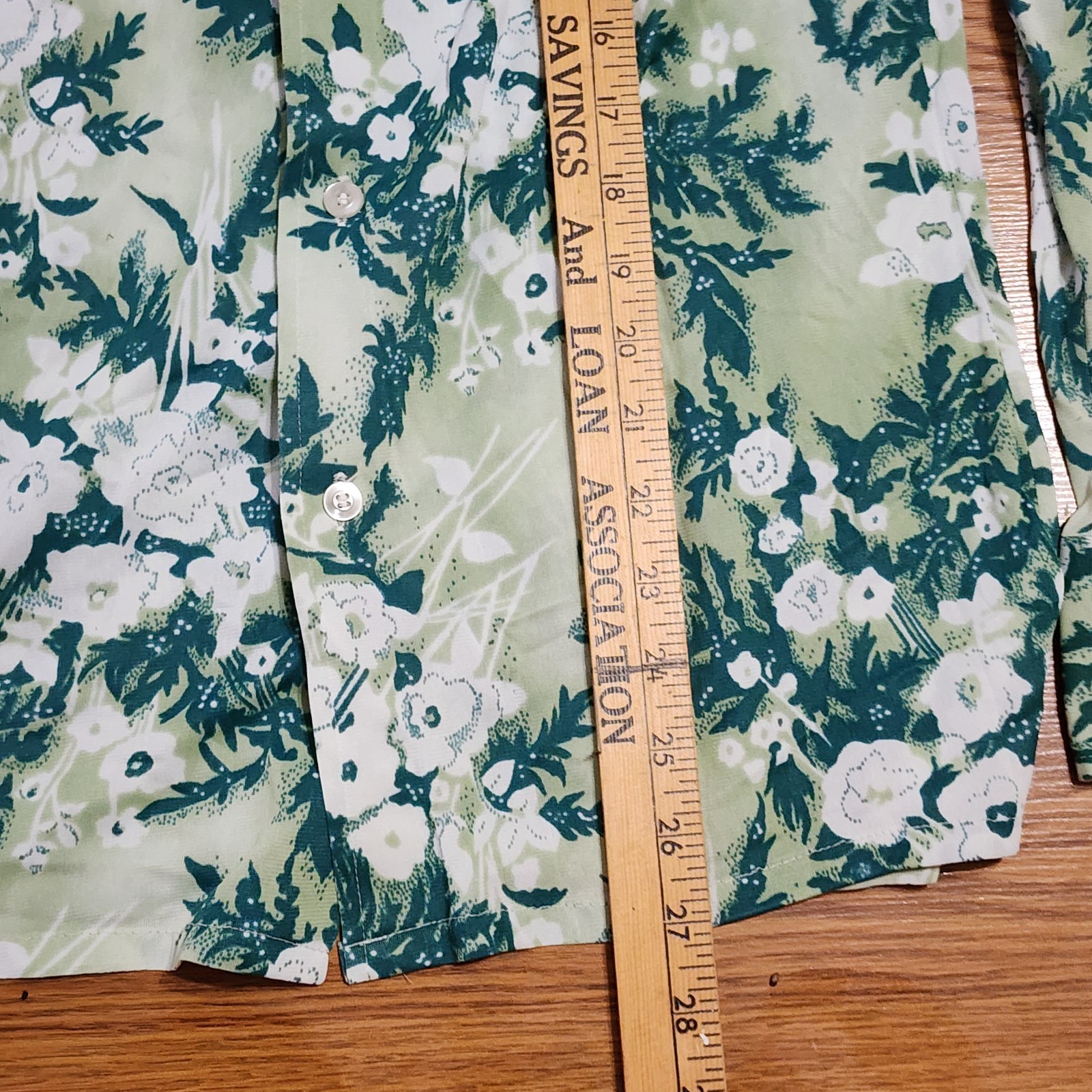 Vtg 70s Montgomery Ward Floral Disco Blouse Women’s L Button Front Retro Boho
