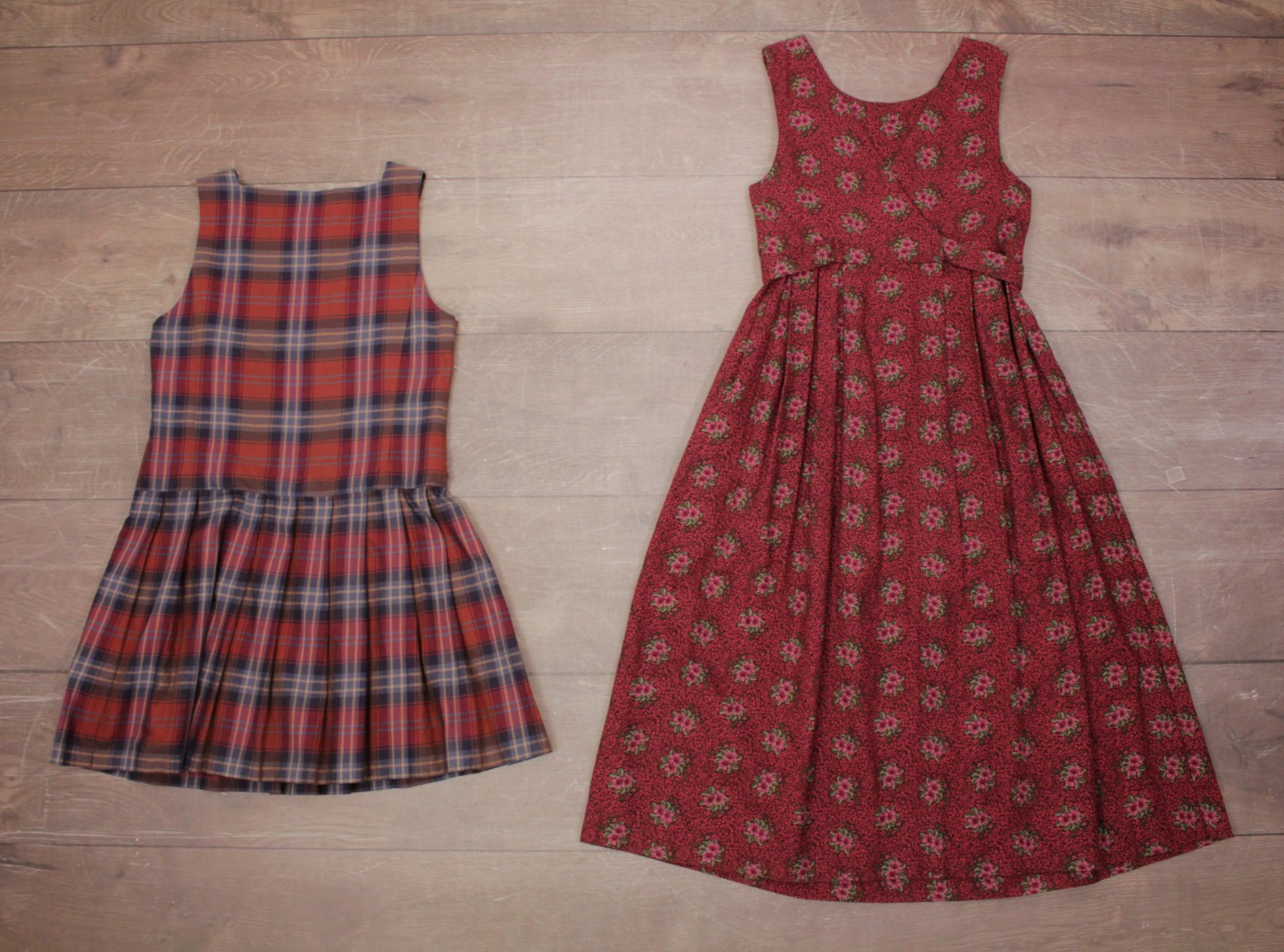 VTG 80s 90s Lot of 4 Laura Ashley Pleated Jumper Dresses Sz S 1990s Dress Lot