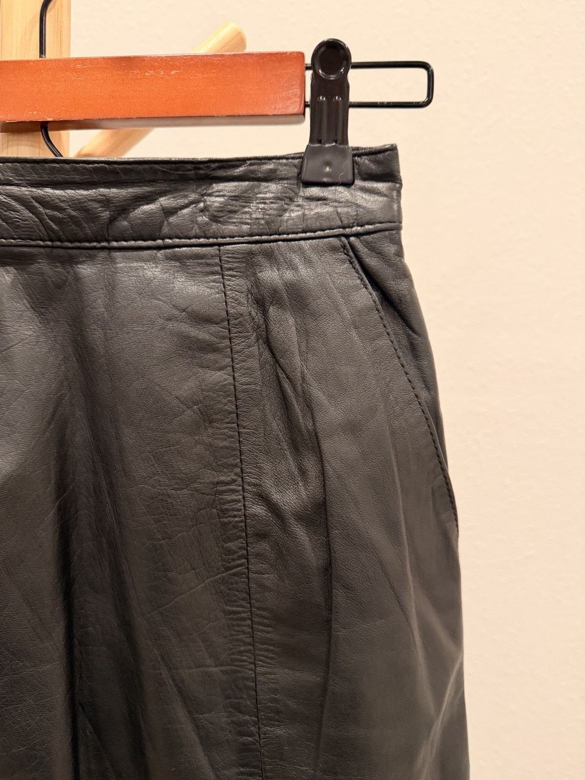 Vintage Leather Skirt