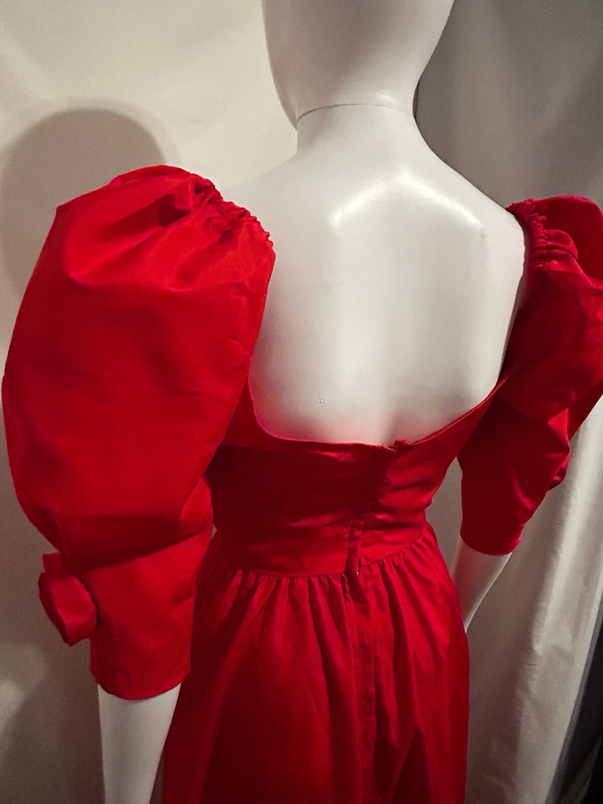 Rare Vintage Sz 4 Red Dress Elegant Romantic Whimsigoth Dark Gothic Vampire Ball