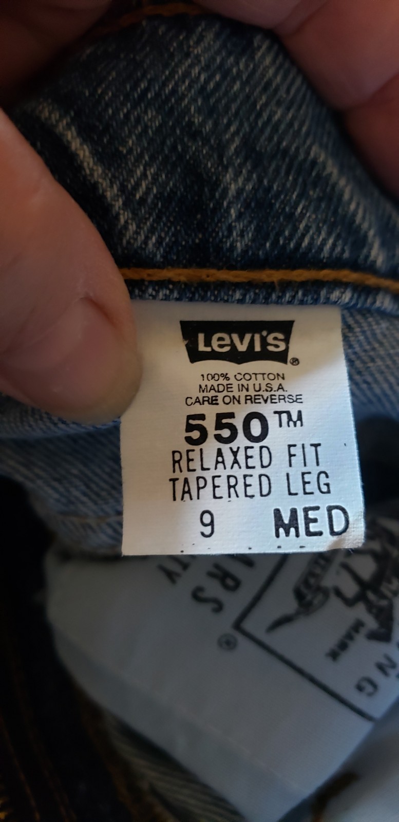 VINTAGE Levi’s 550 Relaxed Fit Tapered Leg Womens Jeans Sz 9 Reg Med USA READ