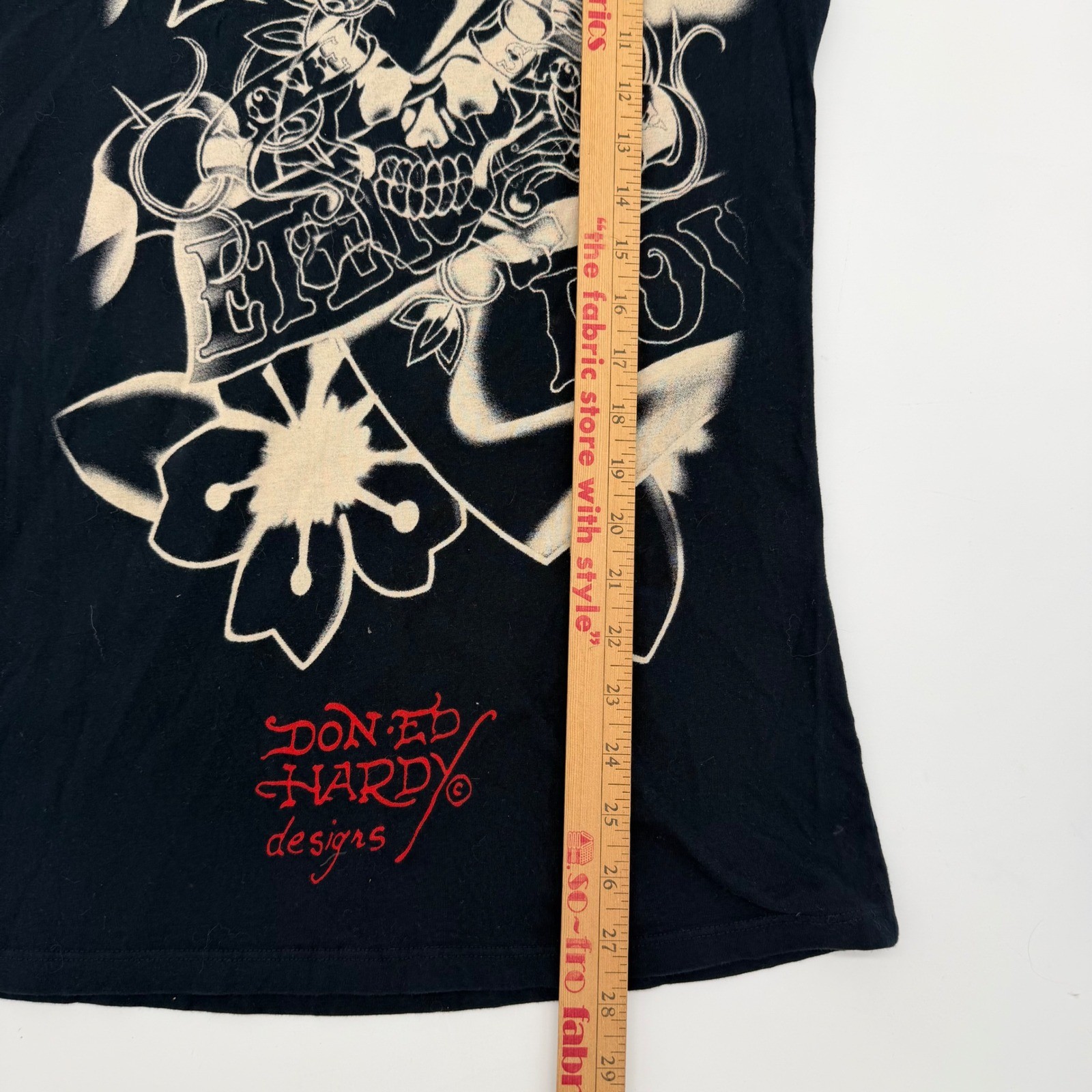 Vintage Ed Hardy Christian Audigier Eternal Love Y2K Tattoo Tee L