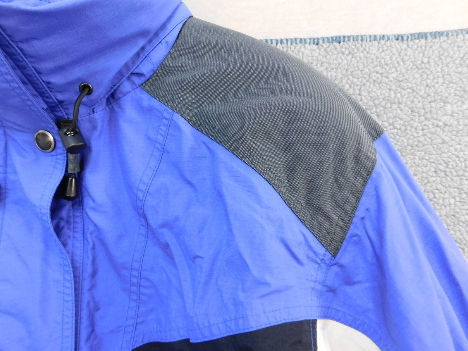Womens Vintage Roffe Ski Jacket Winter Hooded Waterproof Breathable~Size 12 Blue