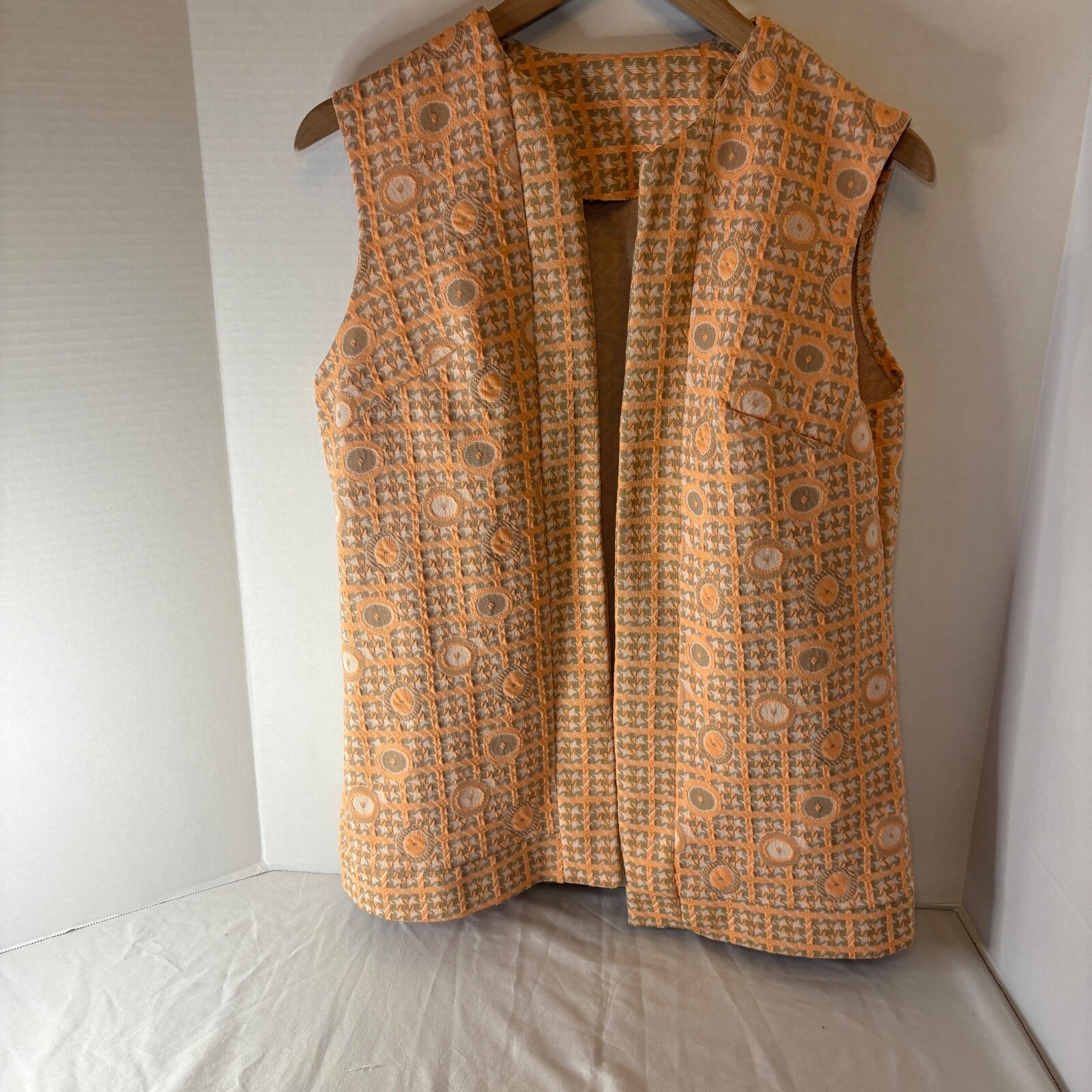 Vintage 60s Jacket UnionMade Textured Encron polyester 12 Hippy/Boho/psychedelic