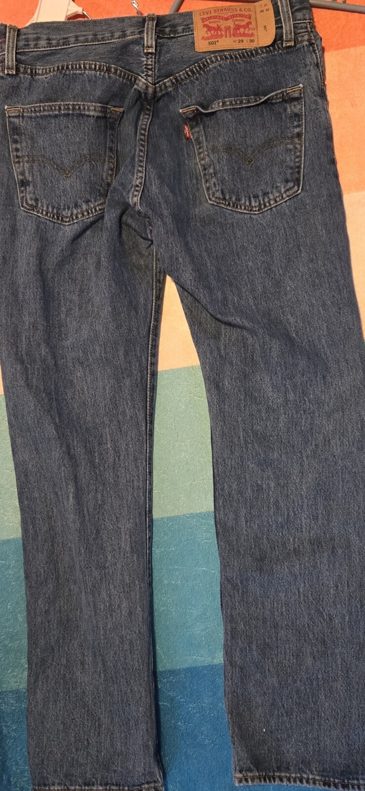 Vintage 1993 Levi 501 Women’s Button Fly Denim Jeans Size 29 Red Tag