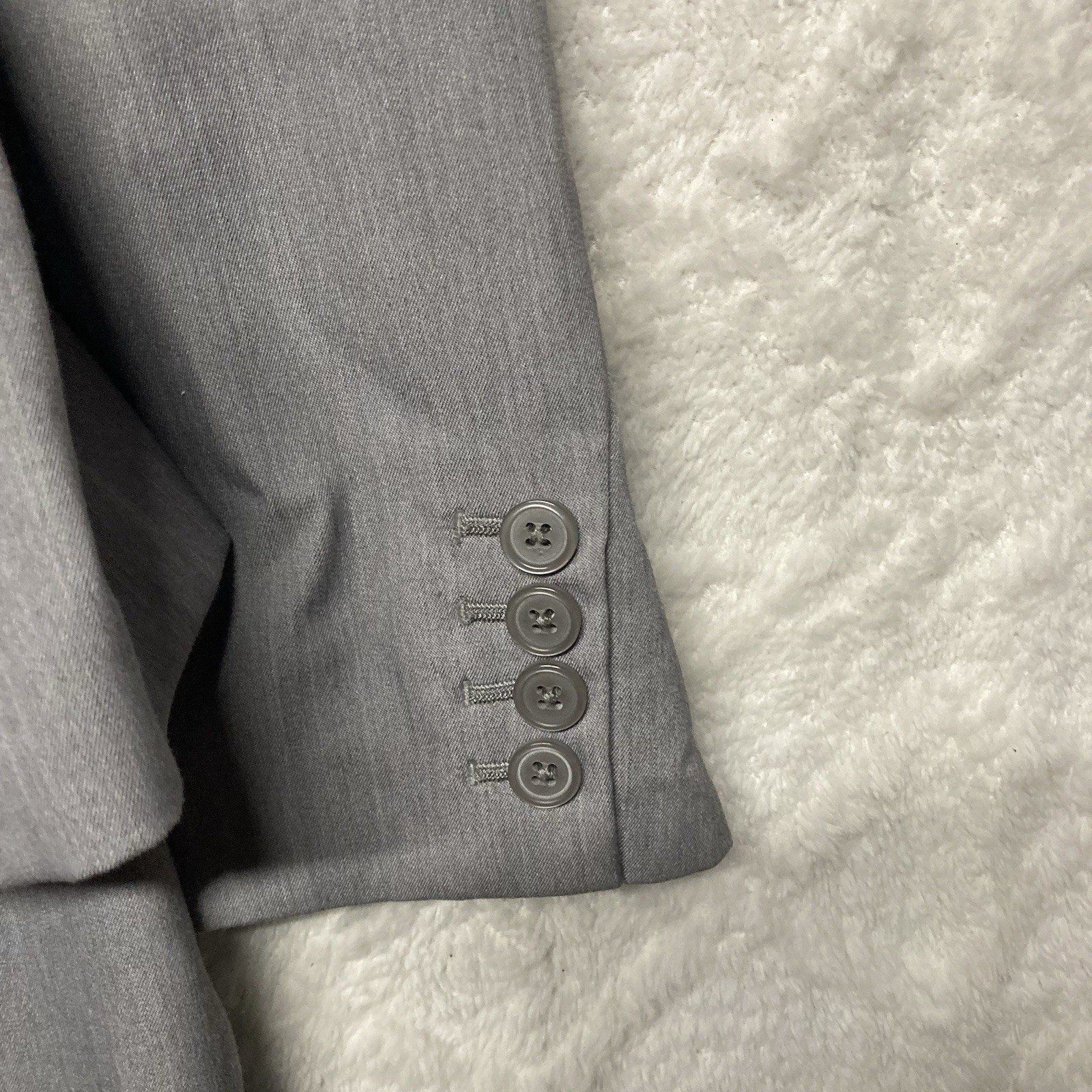 Skirt Suit Womens Size 10 Stretch Gray ANNE KLEIN 2 piece Professional Workwear