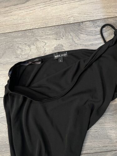 Vintage Y2k Wet Seal Jumpsuit Women’s Juniors Size Large Black Flare Leg Belt