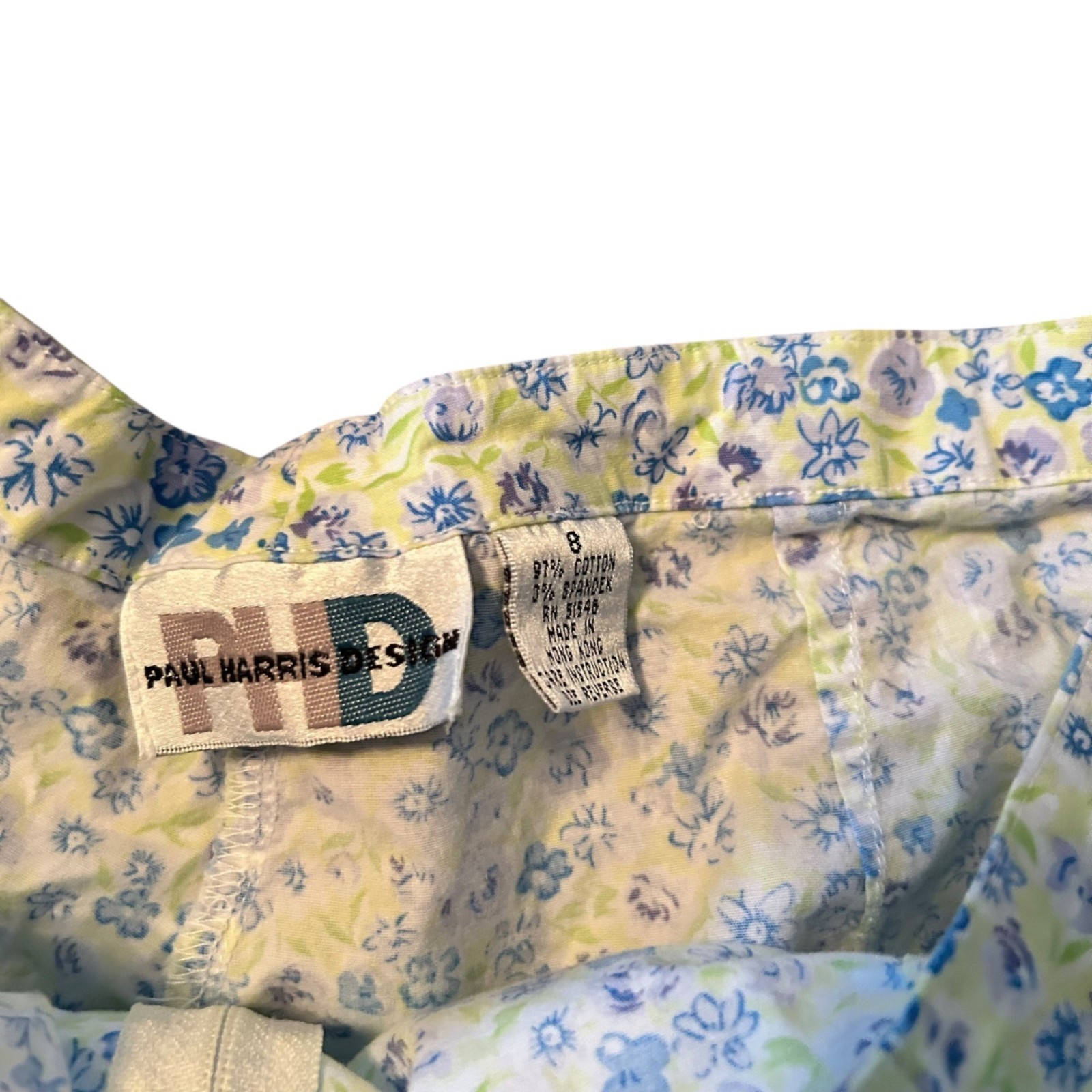 Vintage Paul Harris Design Y2K Novelty Floral Print Skort 8