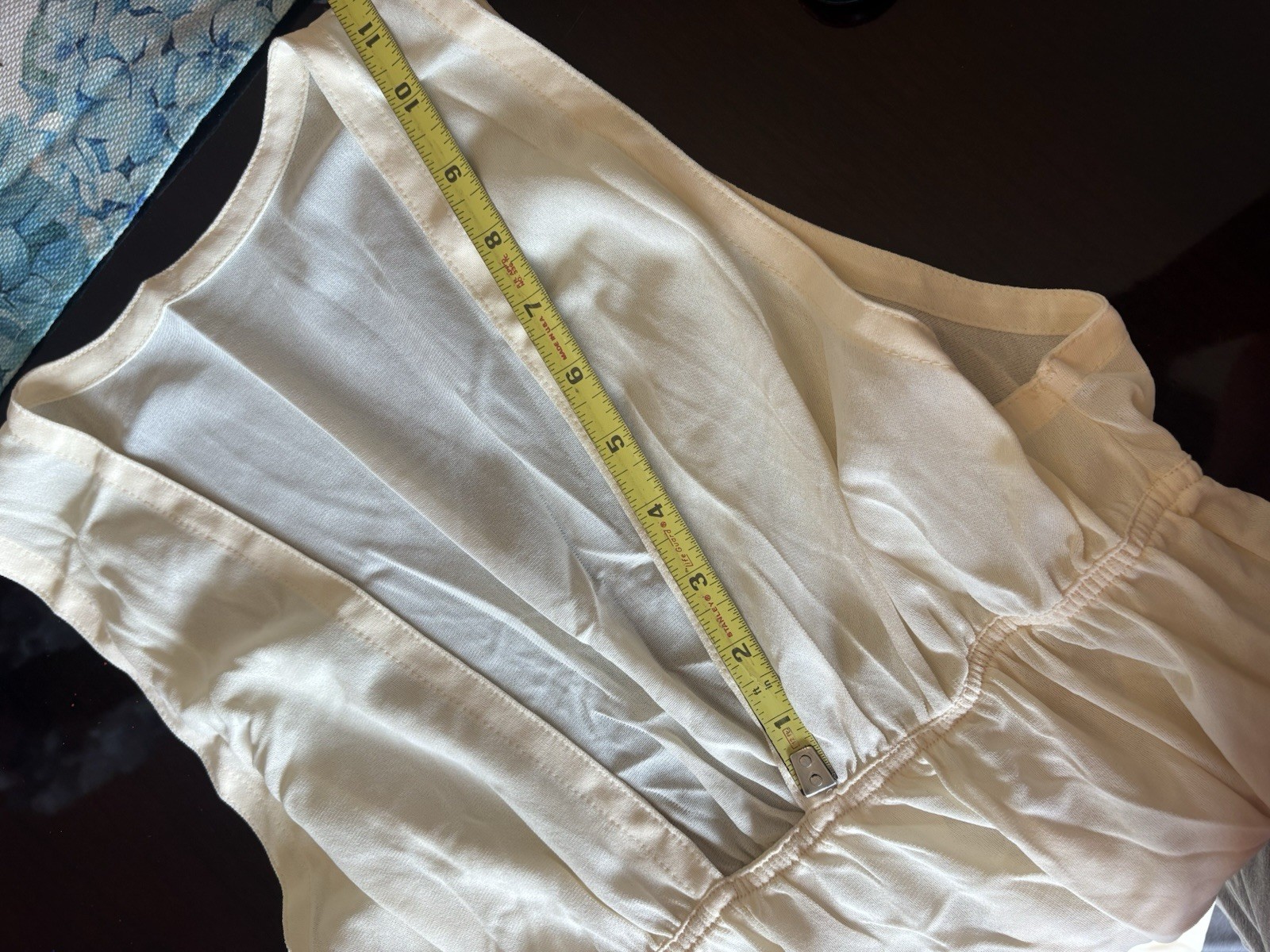 Vtg Scott Barrie BARAD 60s 70s Nightgown MCM L Large RARE Gown Plunging V Neck
