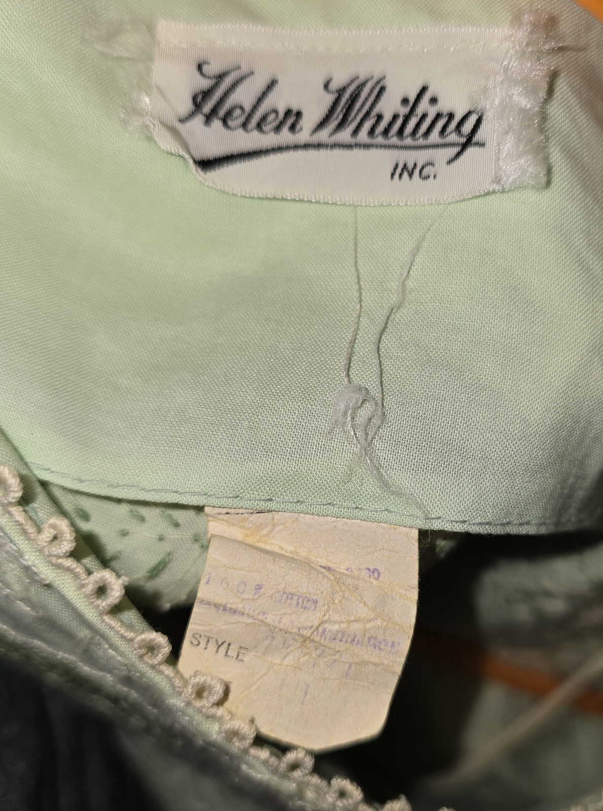 Vintage Helen Whiting Green Floral Pencil Dress
