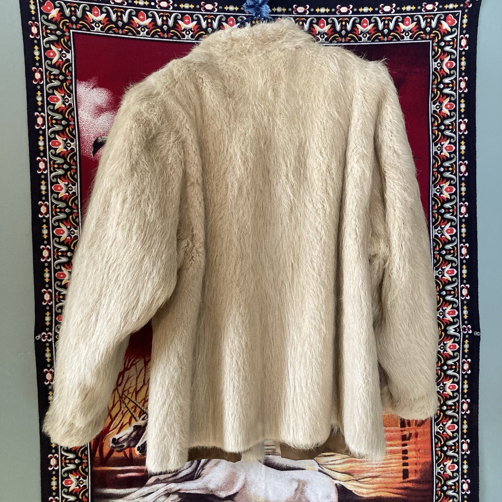 Vintage Real Fur Coat – Likely Nutria – Repair Project / Statement Piece