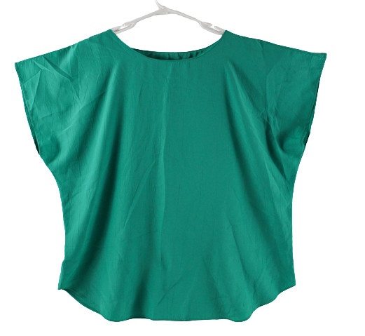 Vintage Rhoda Lee Women’s 18W Green Pullover Short Sleeve Shirt, Good Condition