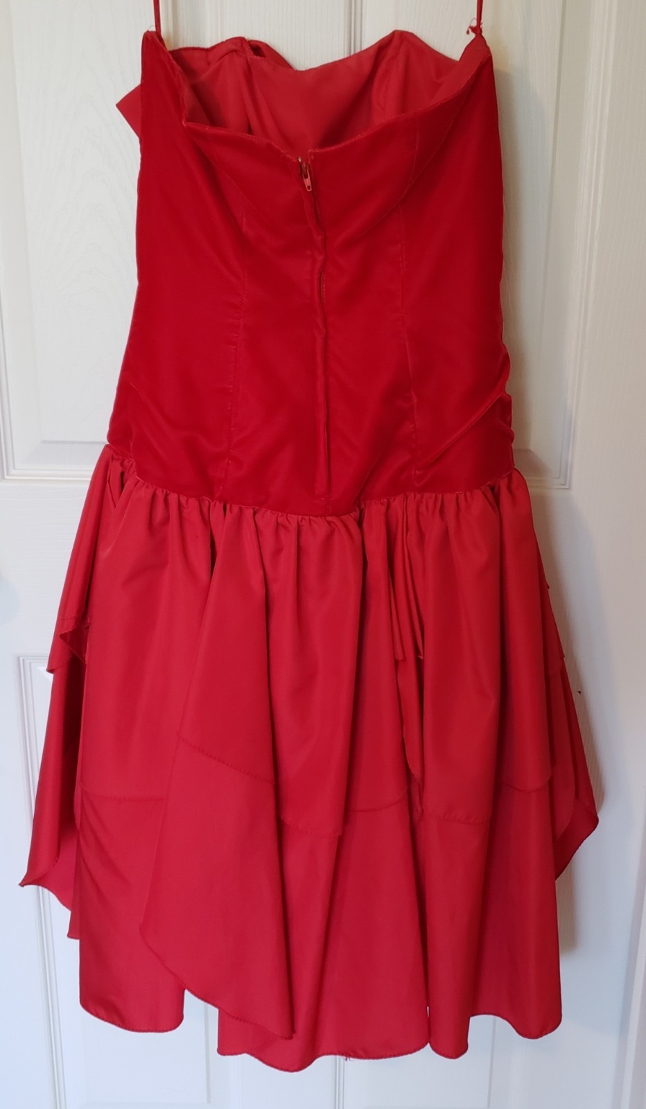 Vintage VTG Int Ladies Garment Workers Union Dress Red Prom Dance Wedding 9 USA