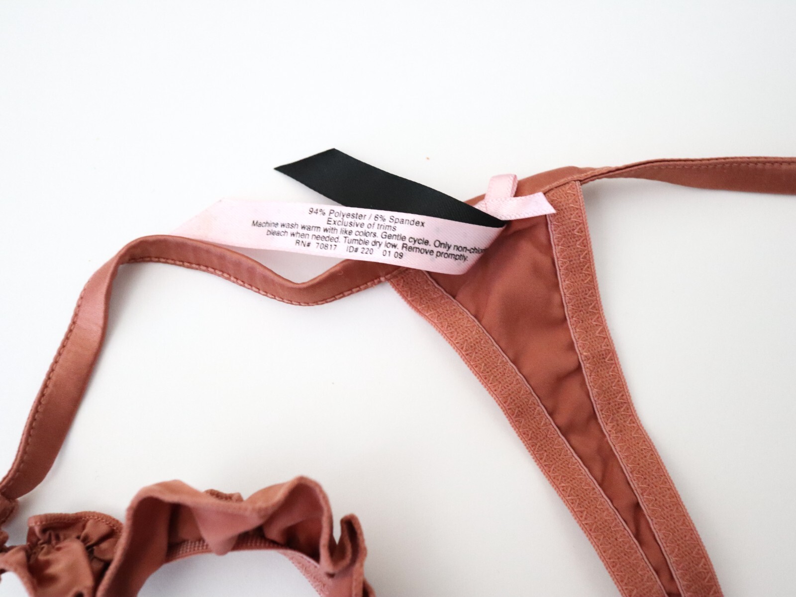 VTG Victoria’s Secret Sexy Little Things Satin Flutter Thong Panties SMALL