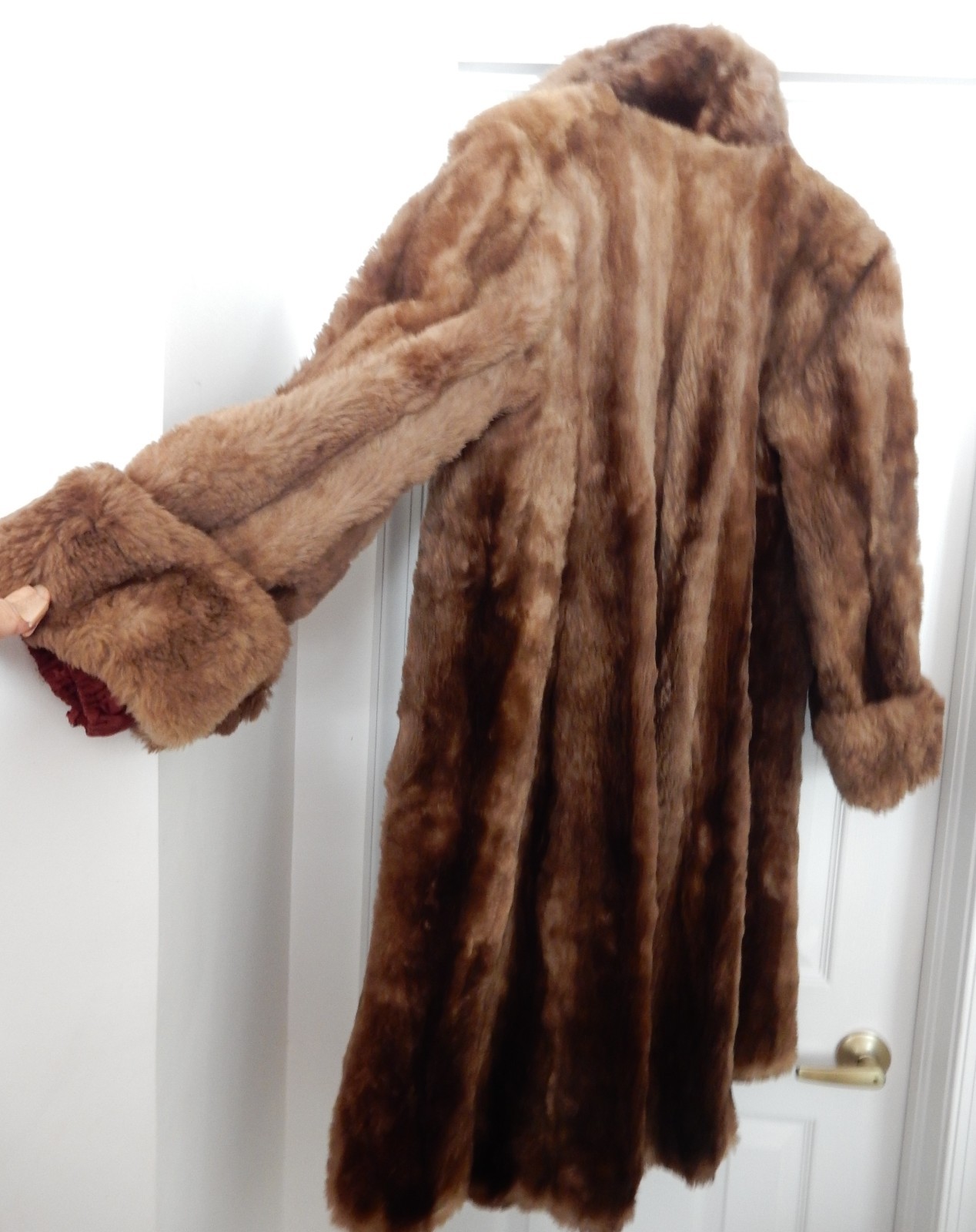 VTG CHAPMEN MILWAUKEE Raccoon Fur Coat Swing Back Retro Brown No Size S/M (?)