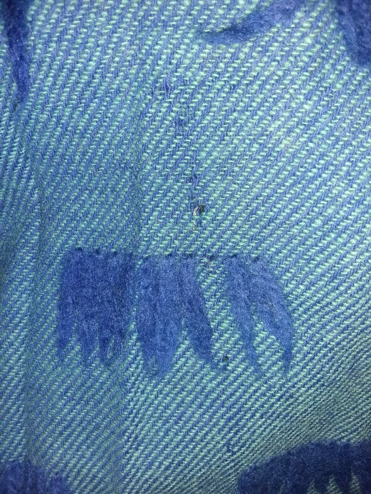 Vintage 40s 50s dress , designer wool fabric, blue tuffs, full pleated skirt