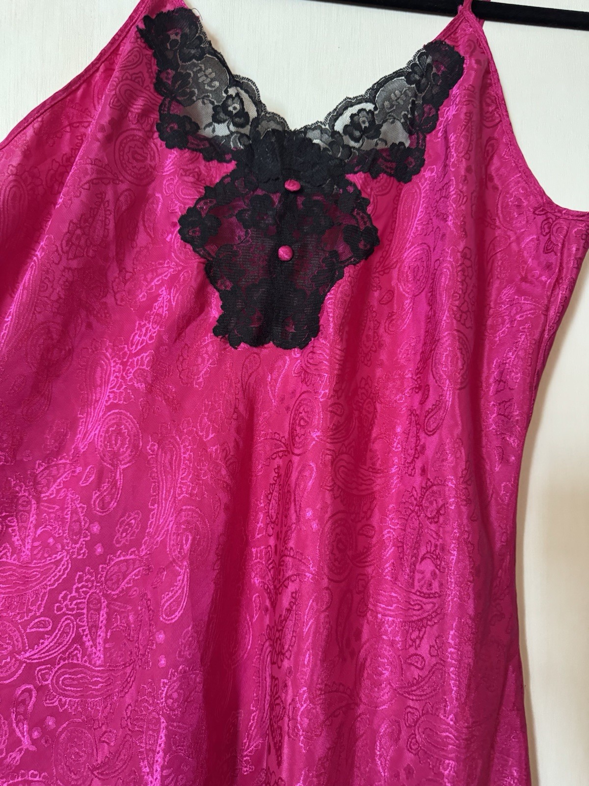 Vtg Intimate Pleasures Lace Slip Dress Night Gown Lingerie Sz 14-16 Women’s