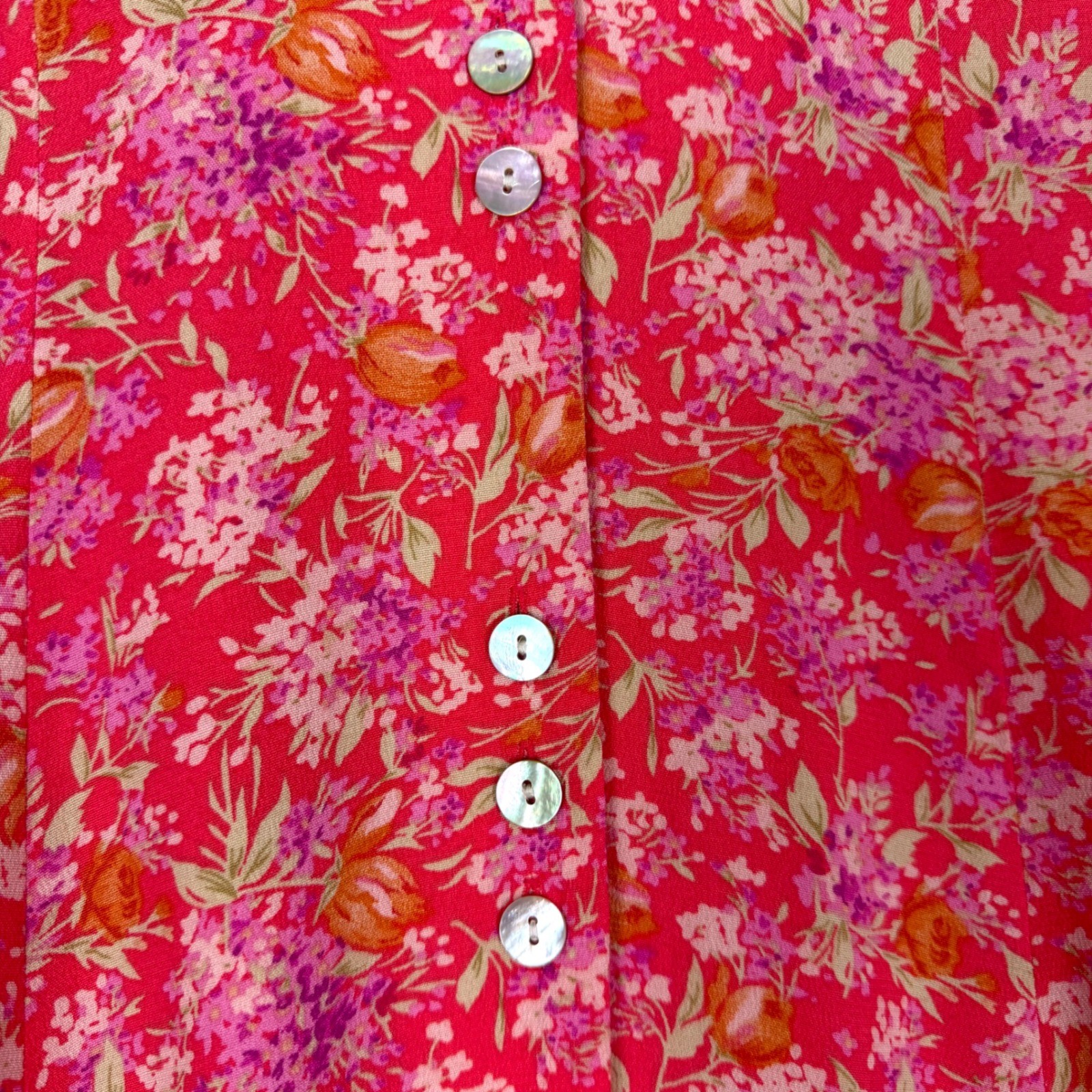 Betsy Lauren Vintage 90s Pink Floral Rayon Maxi Dress Cottagecore 8 1990s Garden