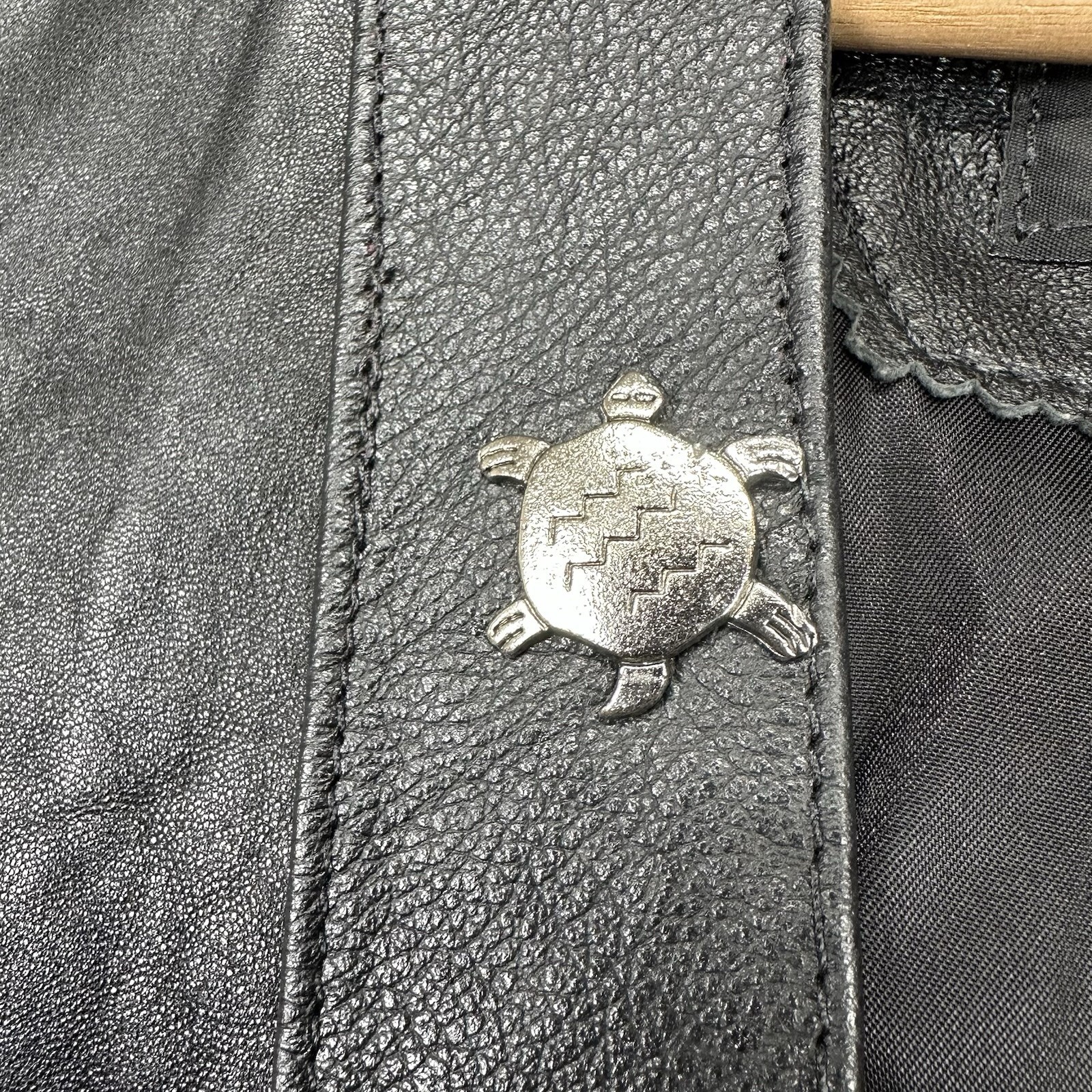 Vintage Isabel Western Black Leather Vest M Concho Biker Cowboy Southwestern USA