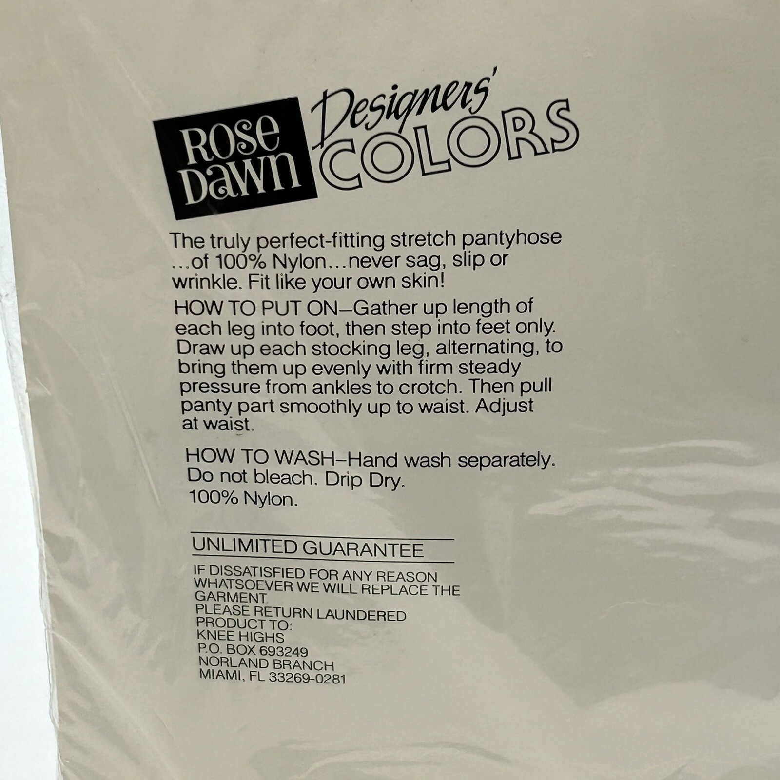 Sheer Sandal Foot Rose Dawn Colors Pantyhose Size B Navy Vintage People’s Drug