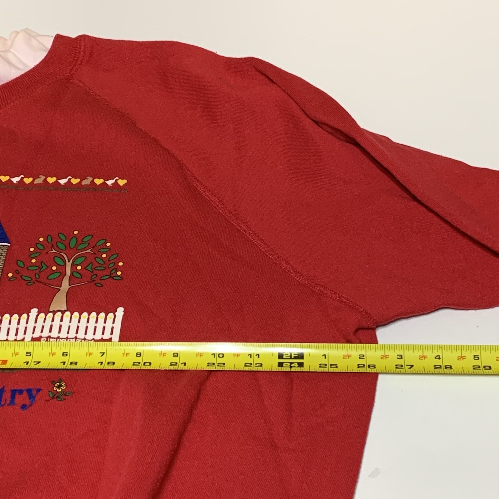 Vintage Cottagecore Sweatshirt Down Home Country Lee Mid weight Women’s 3X 1992