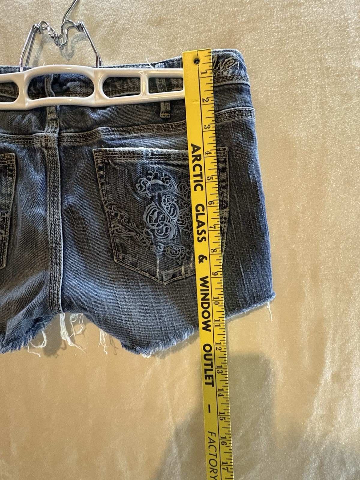 Silver Jeans Distressed Short Shorts Daisy Duke Style Size 30 waist