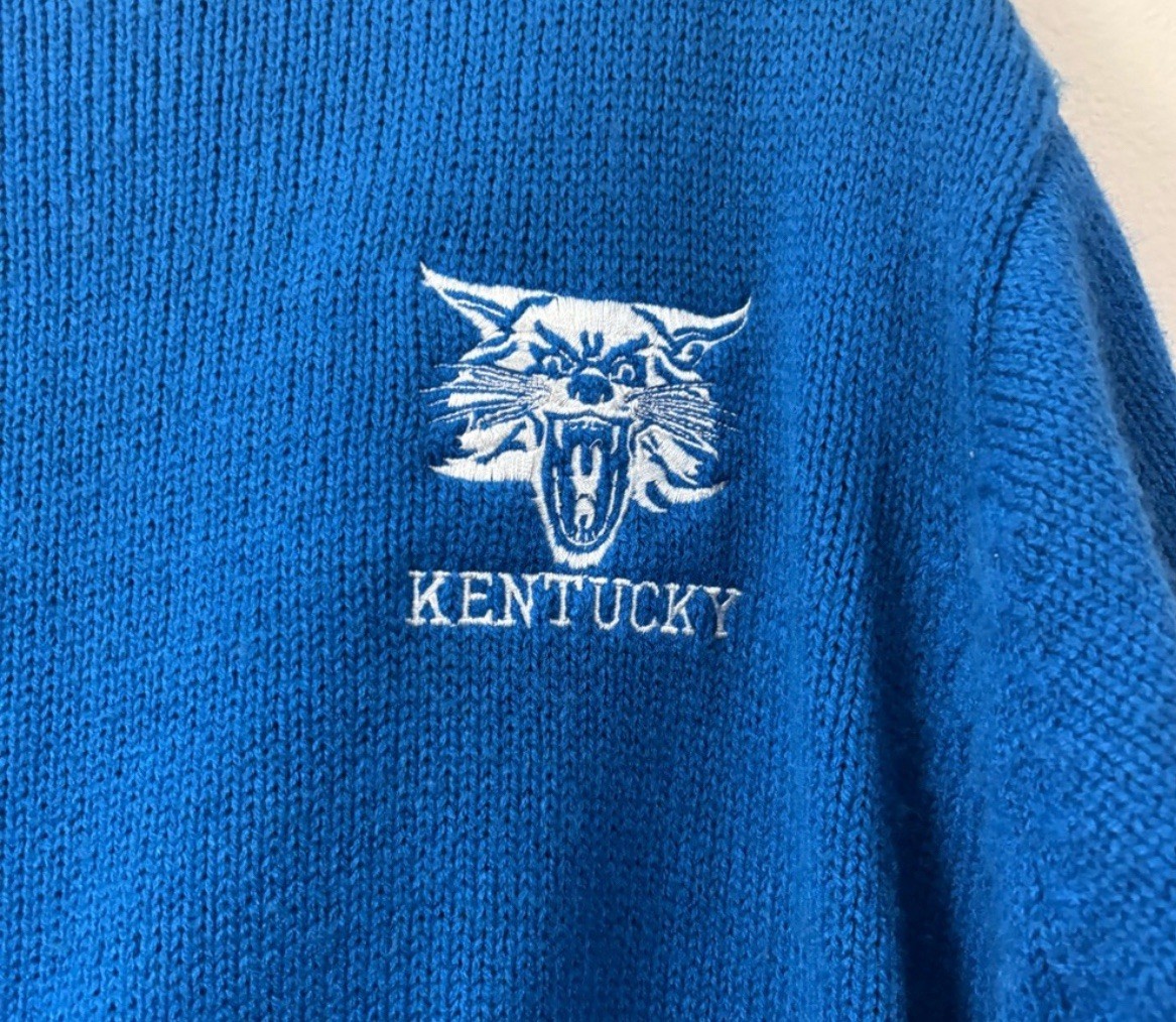 Vintage Ricki University of Kentucky Wildcats sweater women’s L blue