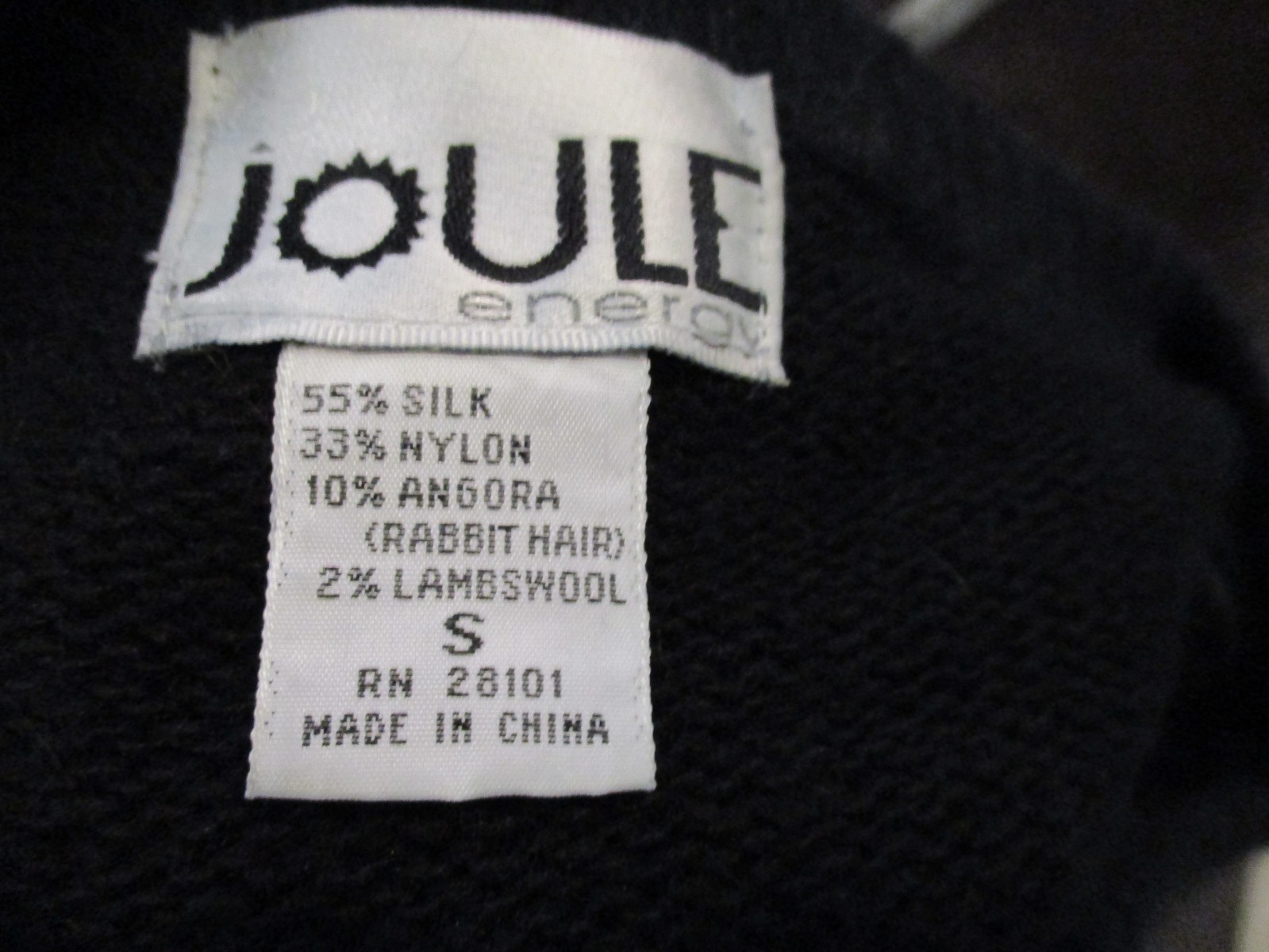 Vintage Joule Energy Knit Mini Dress Size Small Silk Angora Blend Beaded Sweater