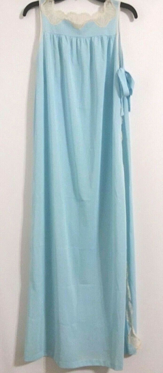 Heiress Nightgown Sleep XS Vintage Long Split Side Tie Lacy Women’s