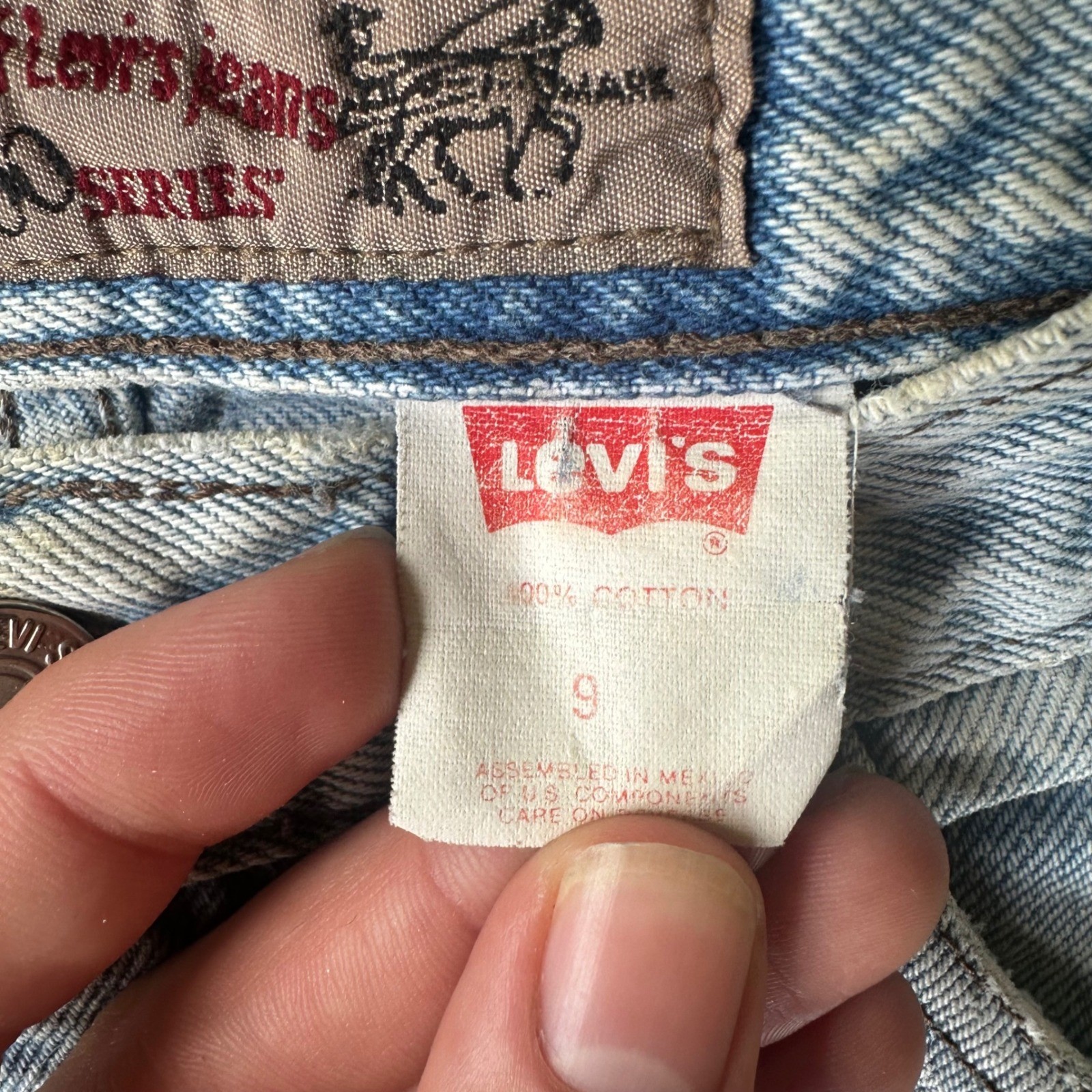 Levi’s 900 Series Jeans Mens 26×31.5 Light Wash Fair Vintage Straight Leg Denim