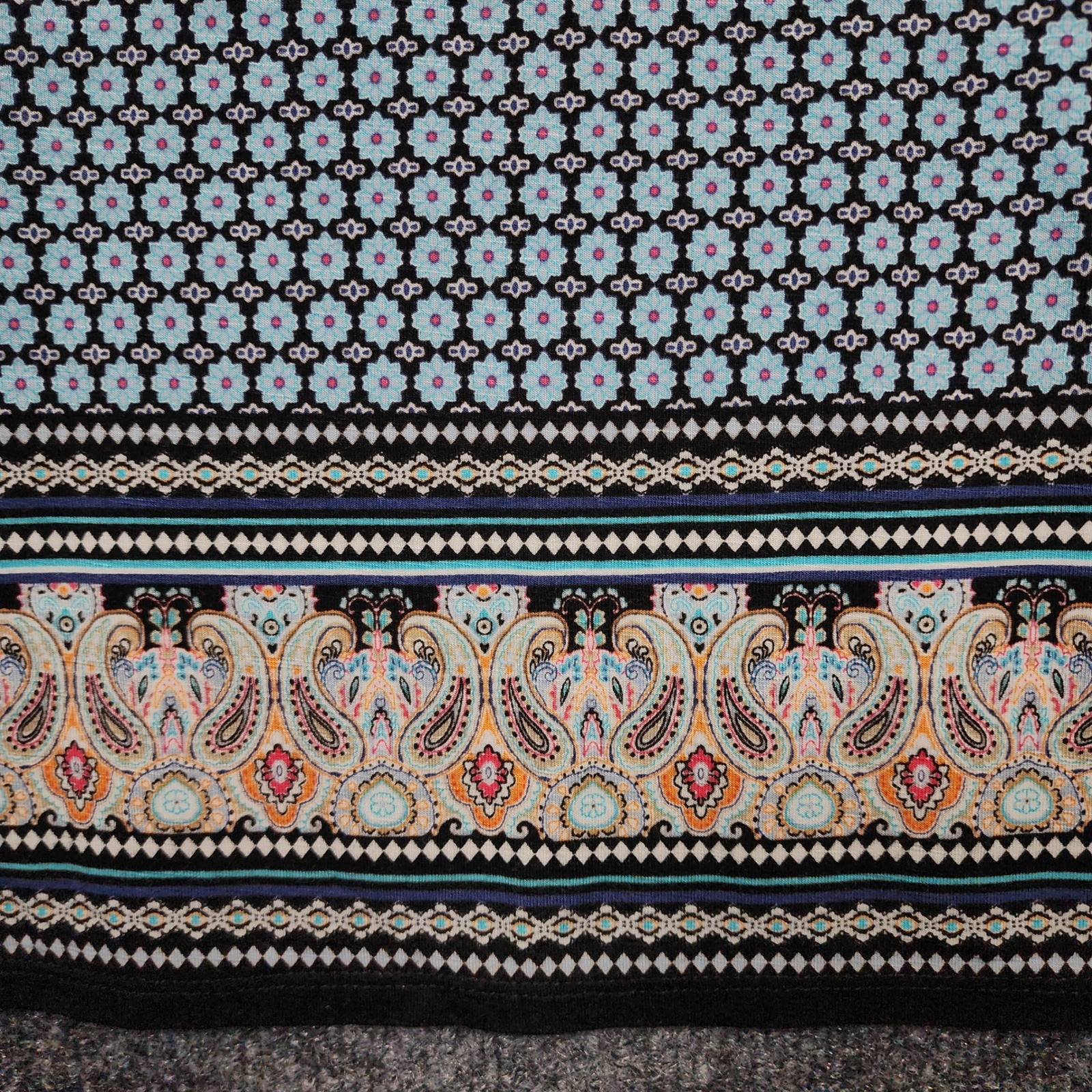 J.Jill Women’s Dress Size XS Boho Paisley Tunic Stretch NWT Cottagecore