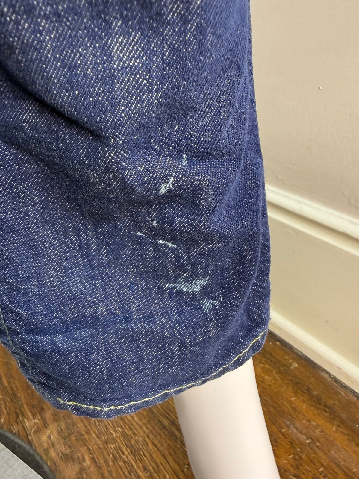 Vtg 1960s Blue Jeans Lady Lee Riders 25.5″x29.5″ 60s Western Sanforized Denim