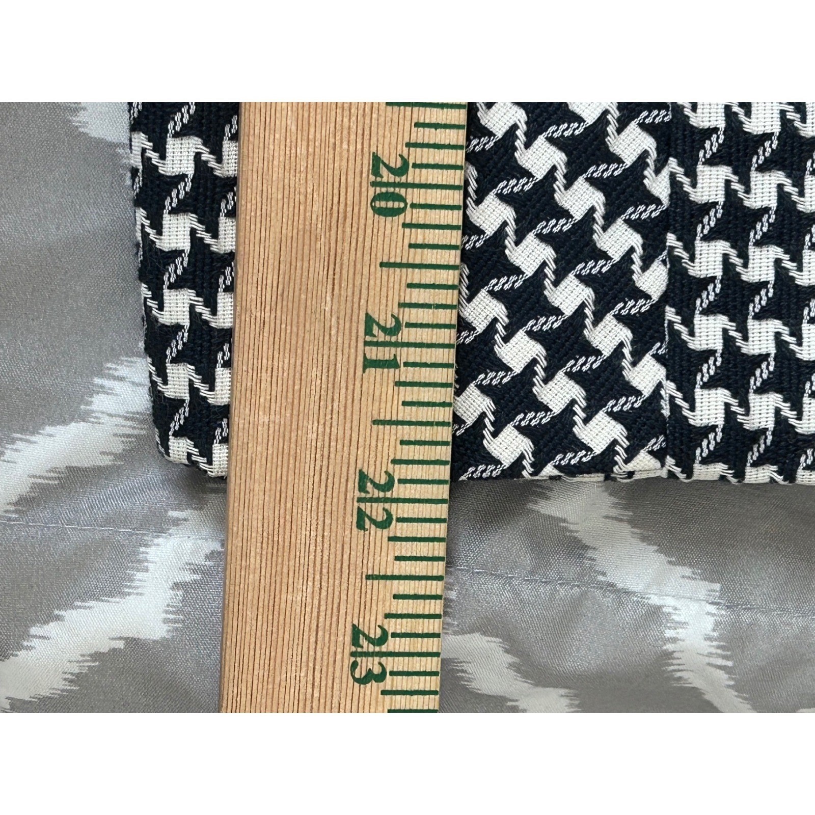Vintage Herman Marcus Black White Houndstooth Vest and Pleated Skirt Set Size 12