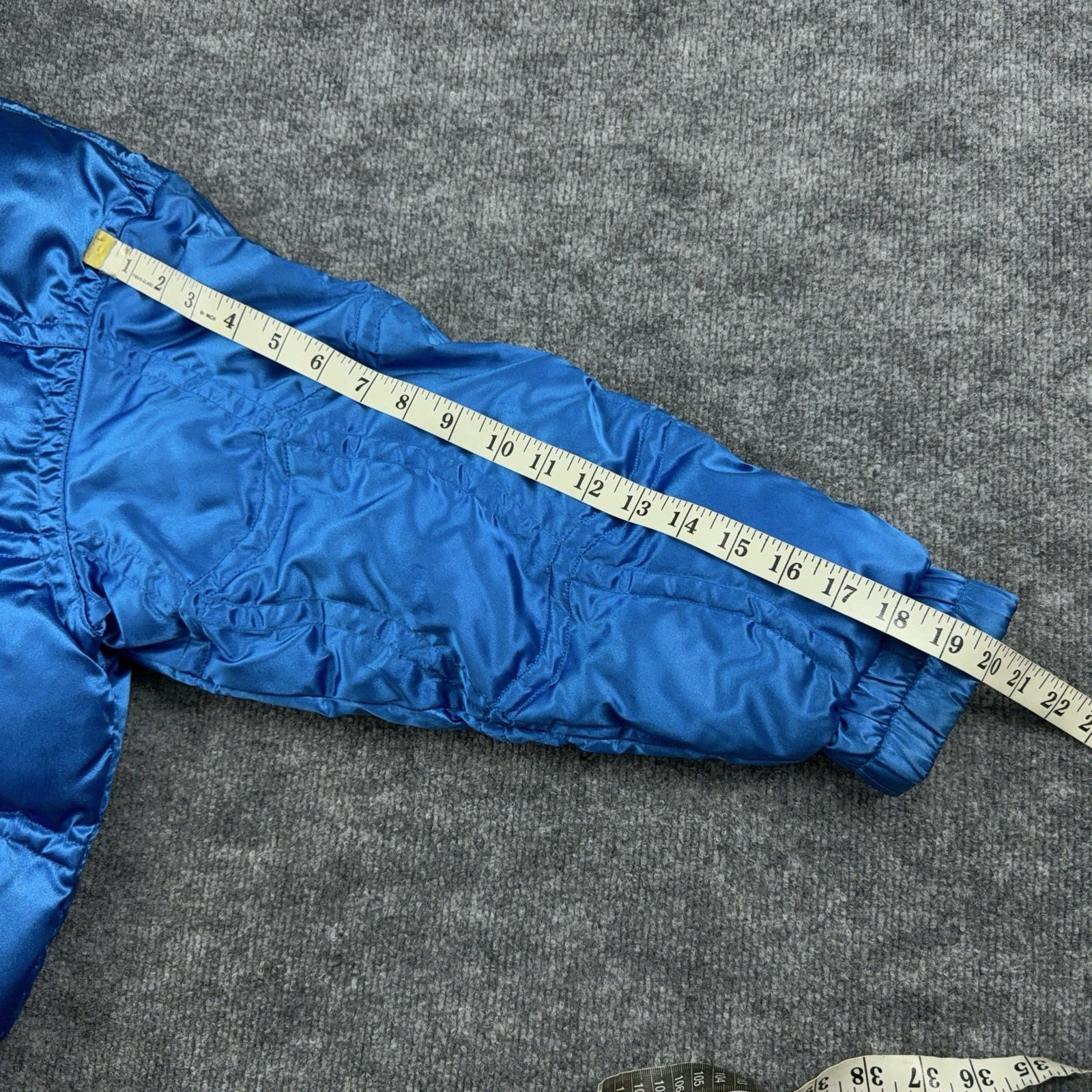 Vintage 80s 90s Snuggler by Kaelin Shiny Blue Down Puffer Ski Jacket US6