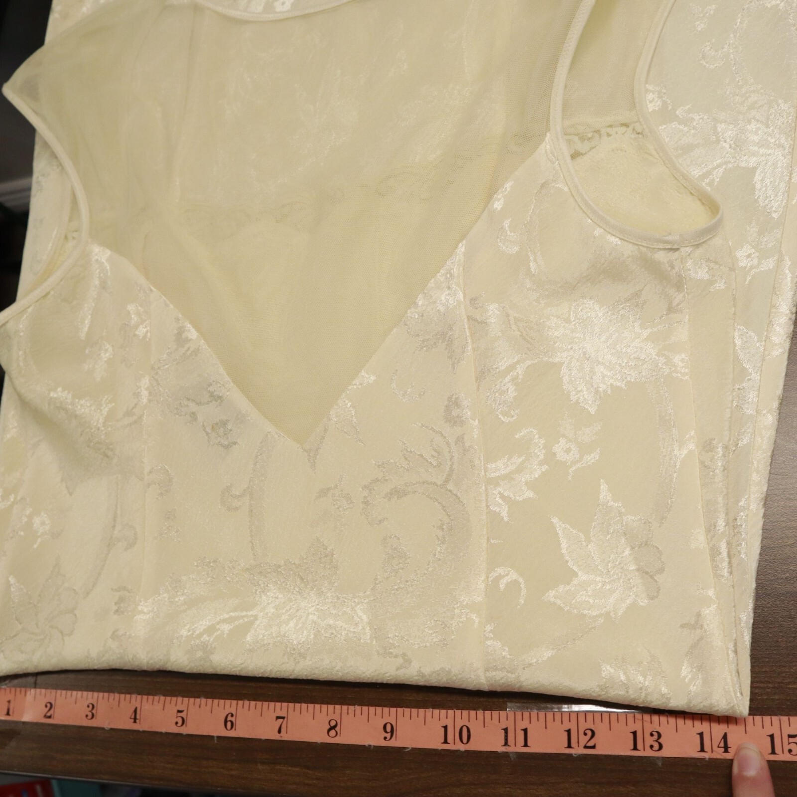 Victoria’s Secret Lace Slip Dress Women M Yellow Fairycore Y2K Coquette Vintage