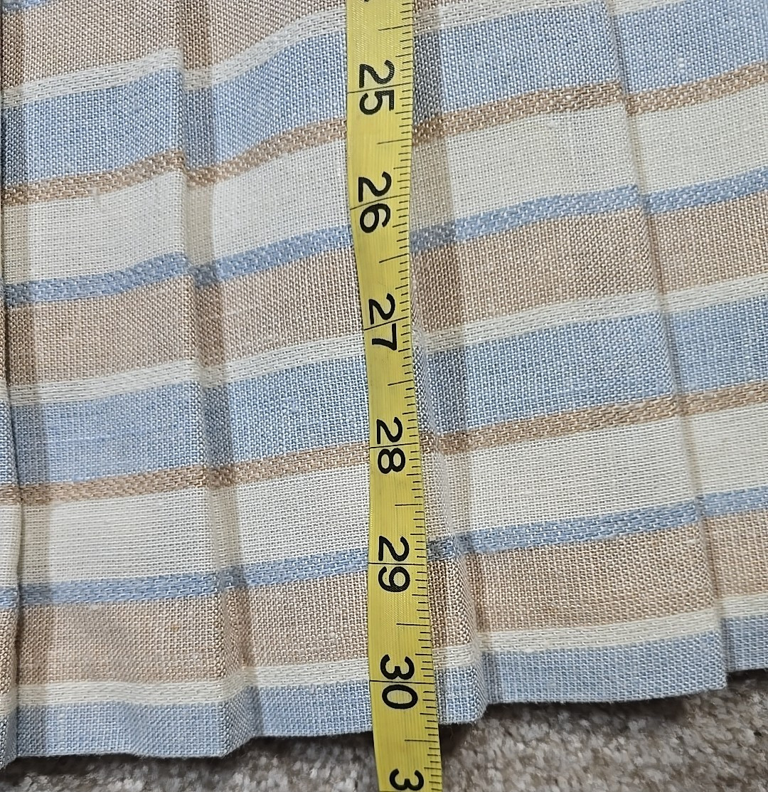 Attitude by Russ Togs Inc. Vintage Pleated Striped Skirt USA Made Women’s 16