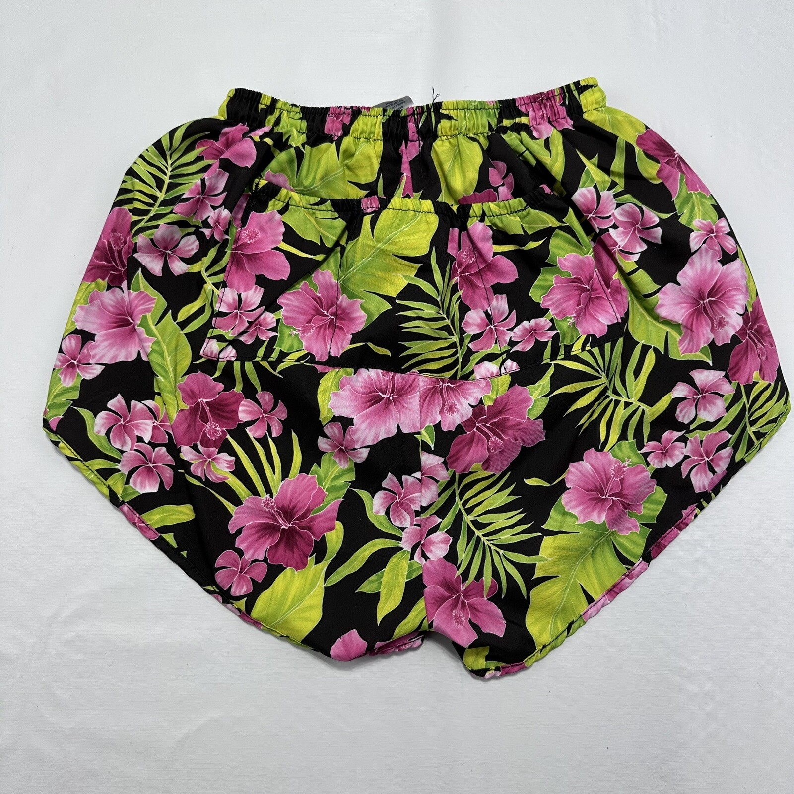 Vintage Floral Lined High Cut Shorts Women’s Size S Soark Split Side Pockets