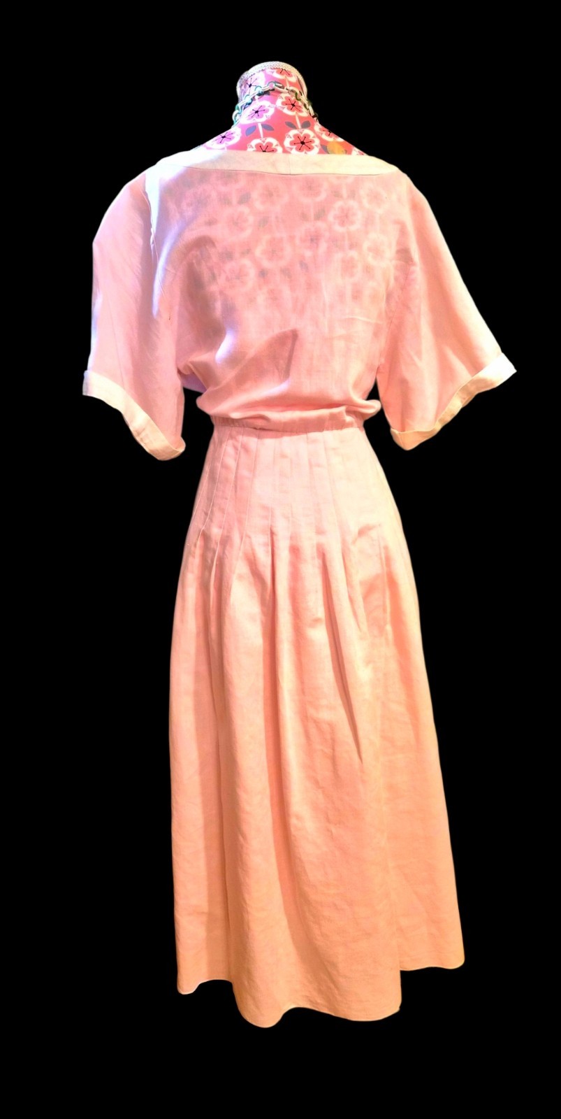 PETAL PINK Vintage 1960s MOLLIE PARNIS for SAK’S 5th AVE Casual Or PARTY Dress S