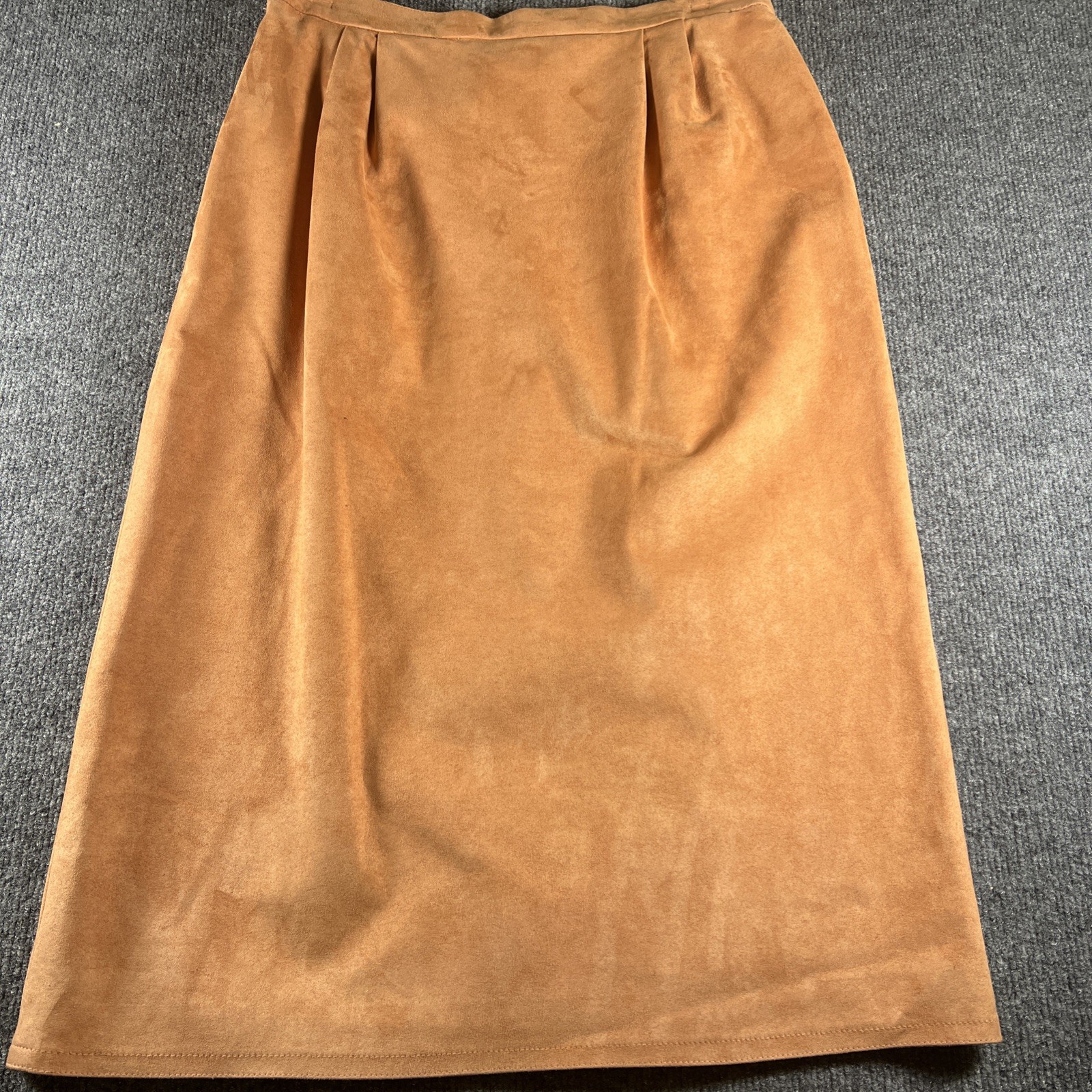 Vintage Patchington Suedmore Jacket And Skirt Peach Size 12 With Tags