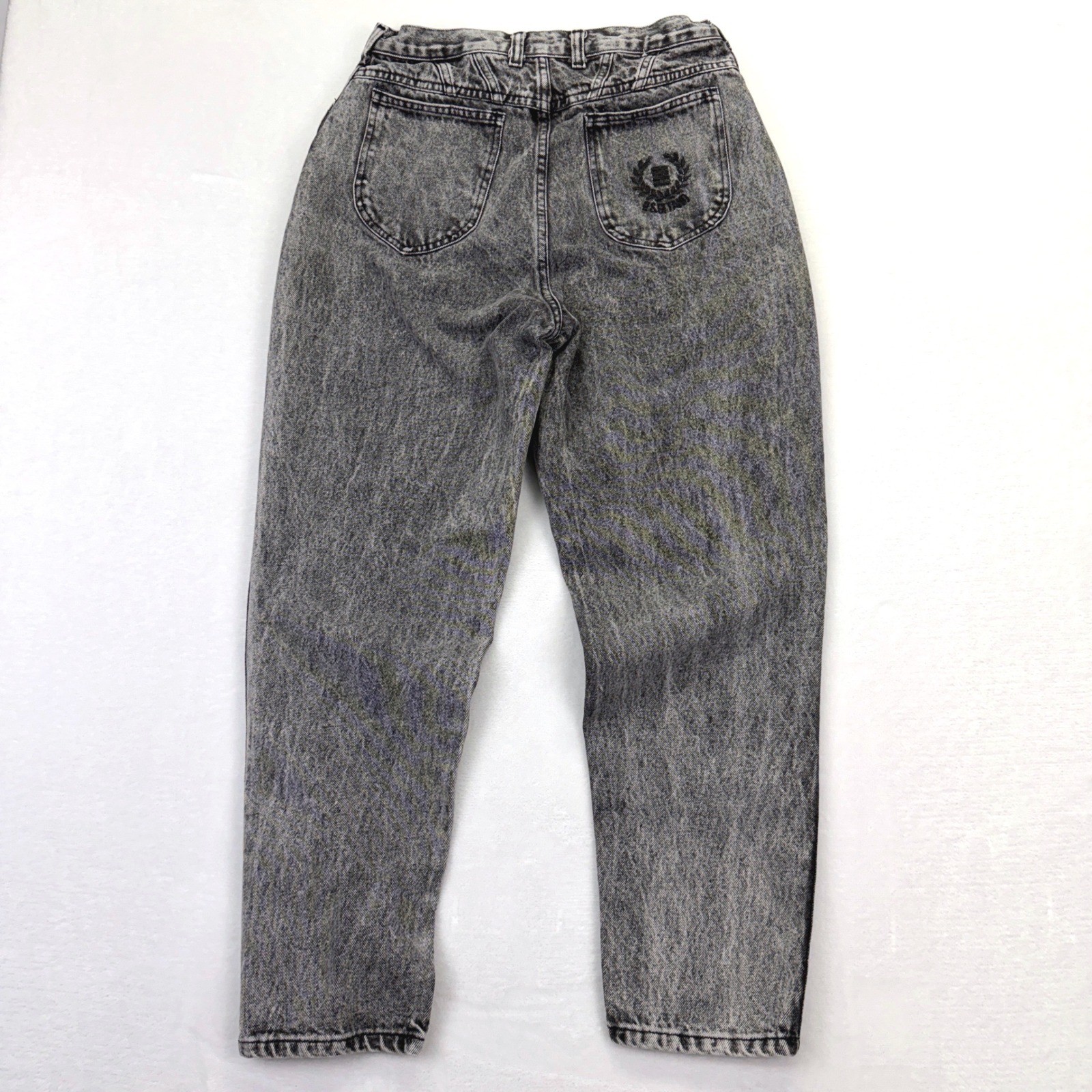 PS Gitano Jeans Womens 16 Gray Acid Wash High Rise Mom Vintage 80s 90s USA Made