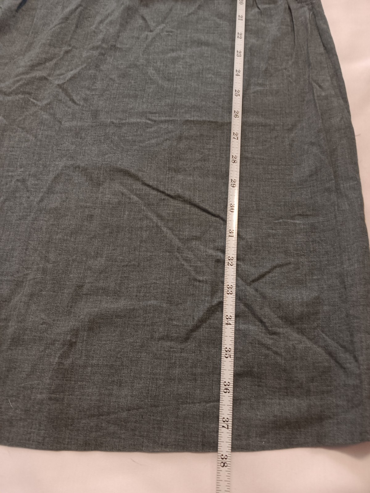 Vtg 1950s Mynette Shift Dress L Gray Secretary Pin-Up