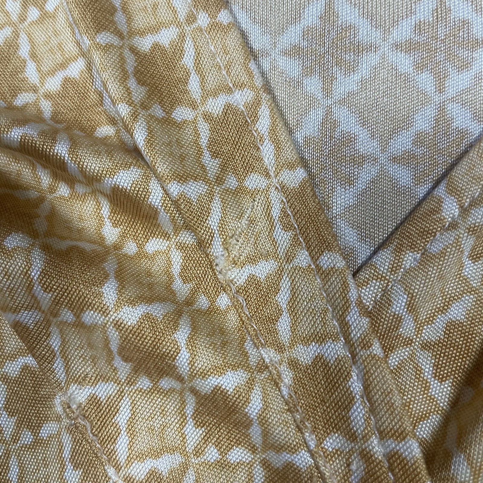 Vintage Wrap Dress Geometric Diamond Print 1970’s Size XS Secretary Office Siren