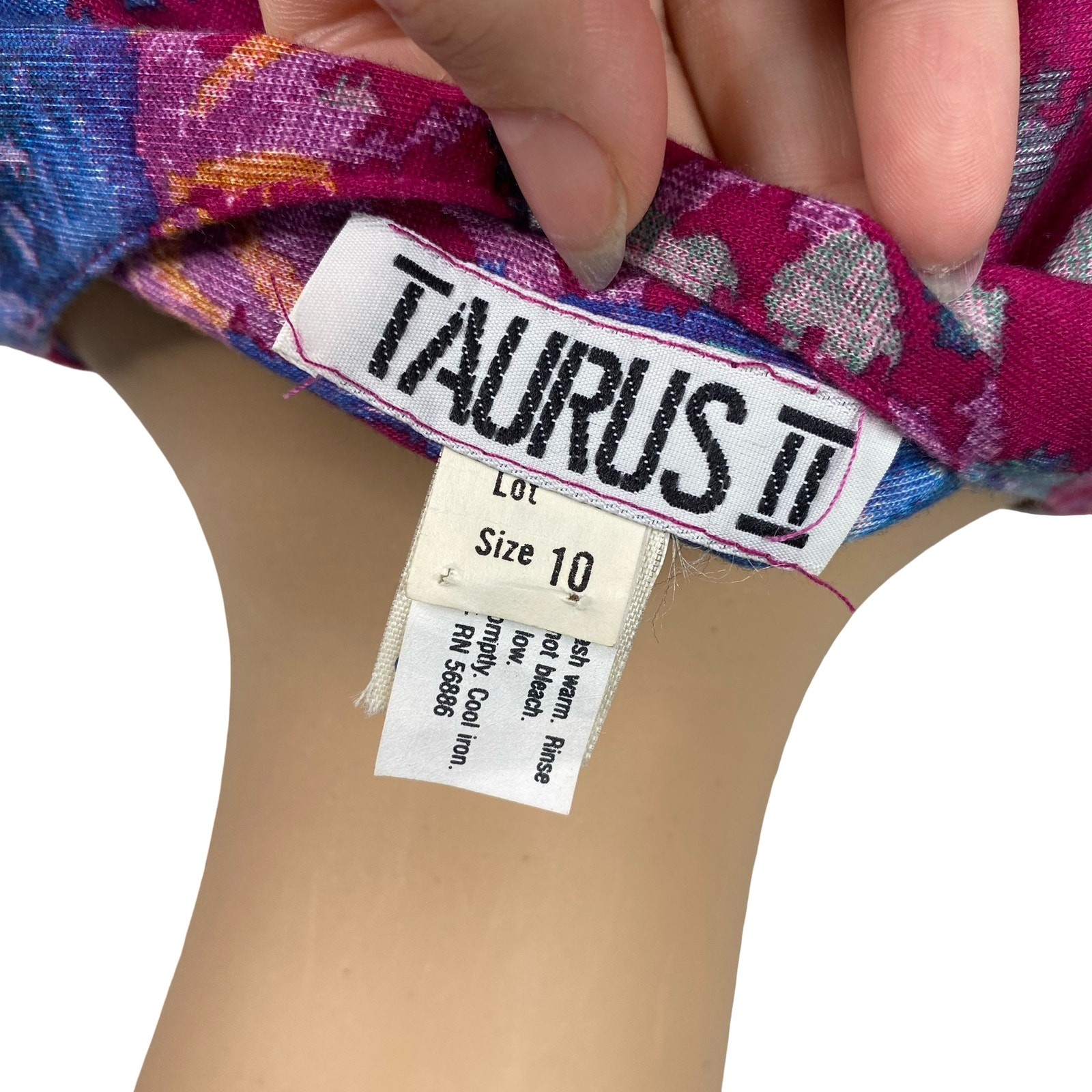 NWT Vtg 80s Taurus II Purple Floral Smocked Cottagecore Midi Dress SZ 10