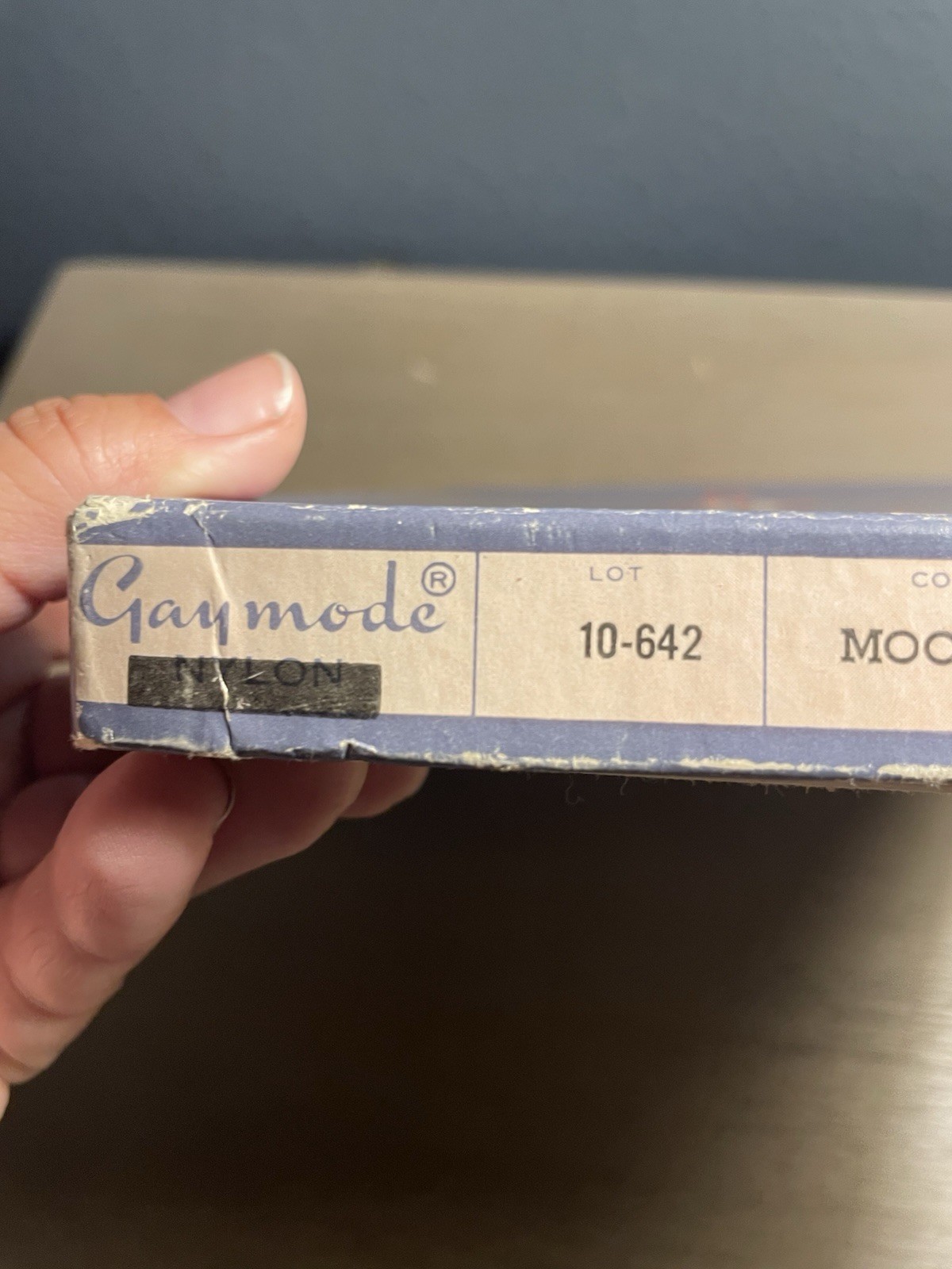 Vintage Gaymode Full Fashioned Nylon Stockings Merrie Maid Moonglo 10.5