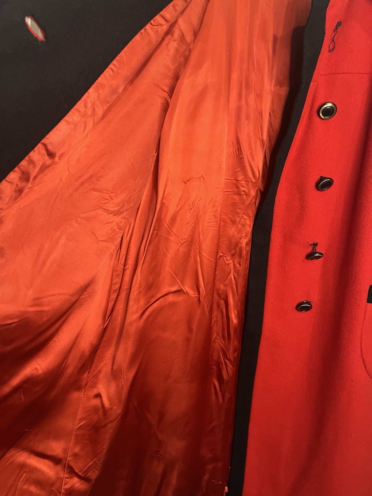 Vtg 60s Bromleigh Red Coat