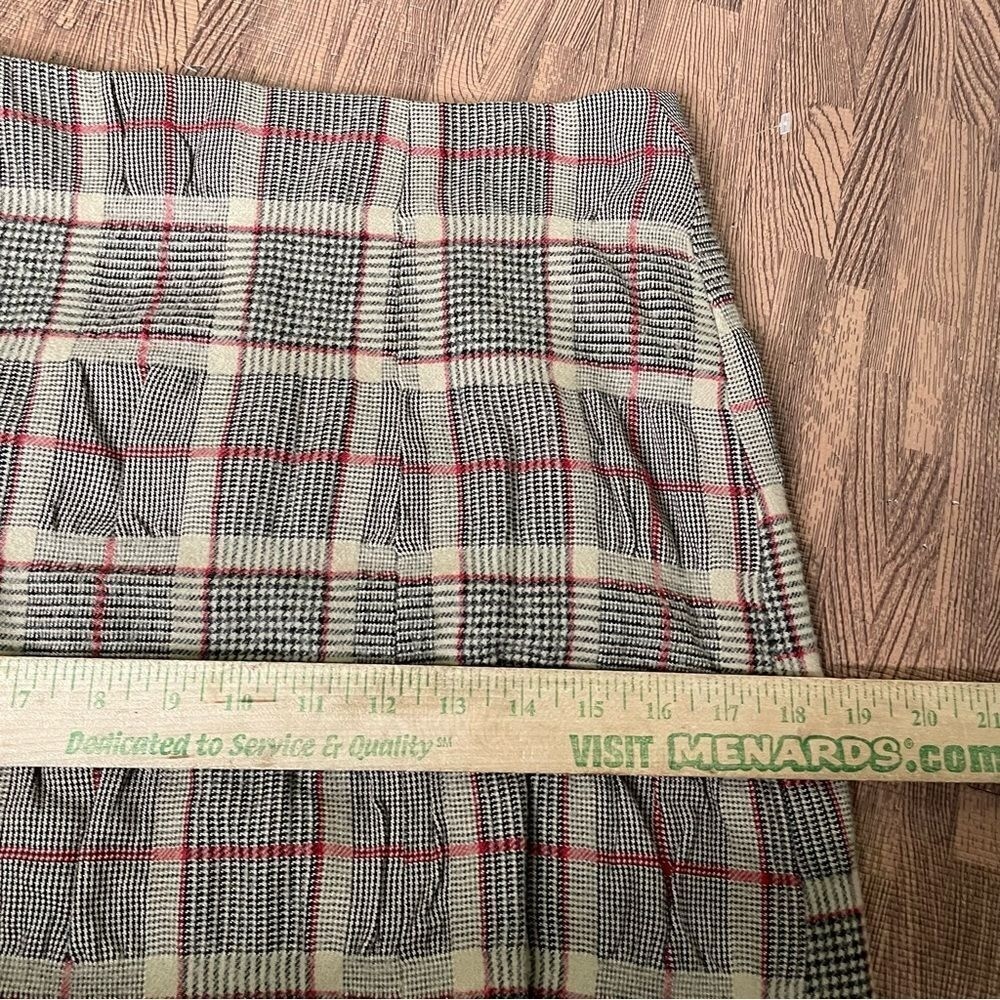 Vincent Jalbert Designer Plaid Midi Skirt Shabby Boho Victorian Lagenlook 38